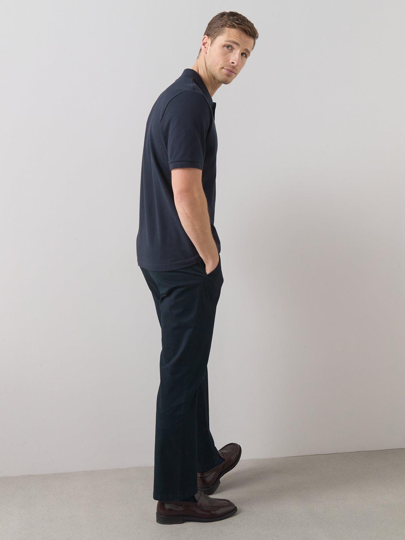 Image 2 of 7 of The Very Collection Pure Cotton Pique Polo Top - Navy