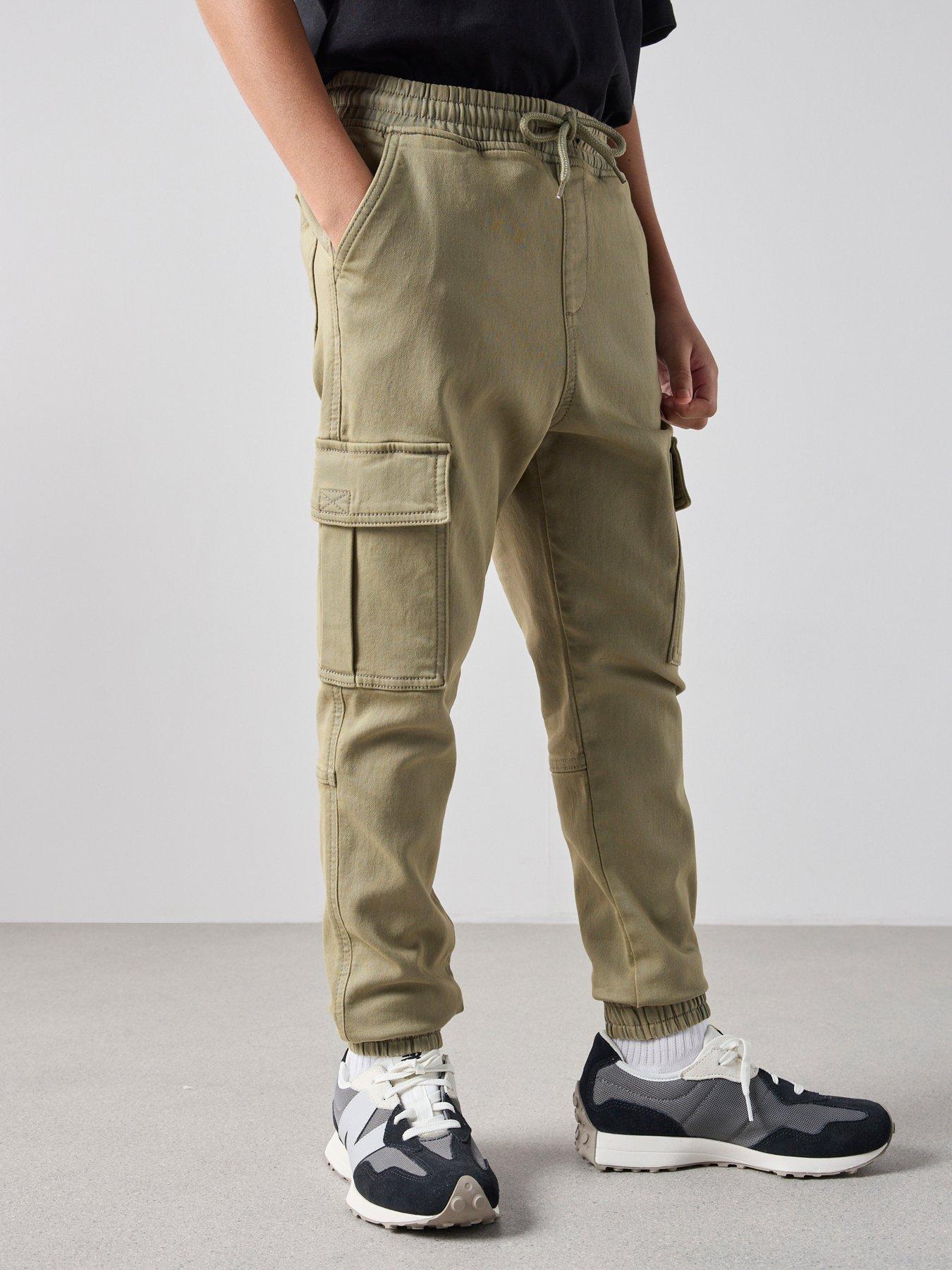 Image 2 of 7 of The Very Collection Boys Cargo Trousers - Khaki