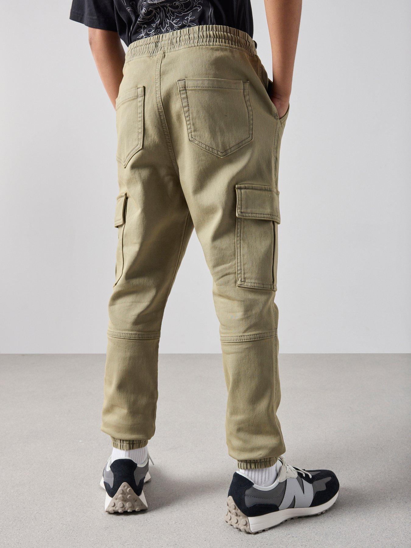 Image 3 of 7 of The Very Collection Boys Cargo Trousers - Khaki