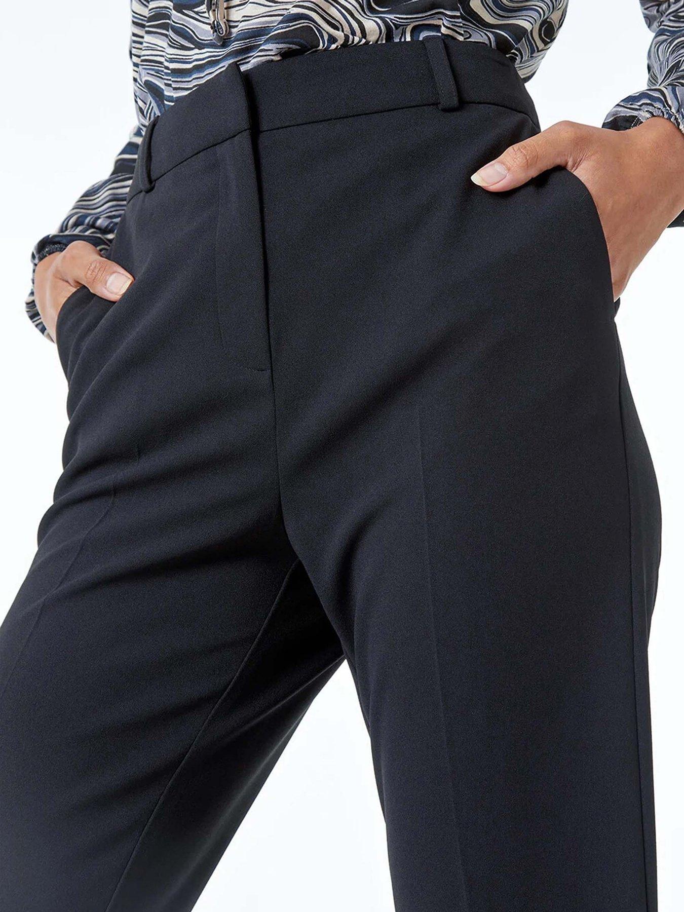 Image 5 of 5 of Roman Long Bootcut Stretch Trousers - Black