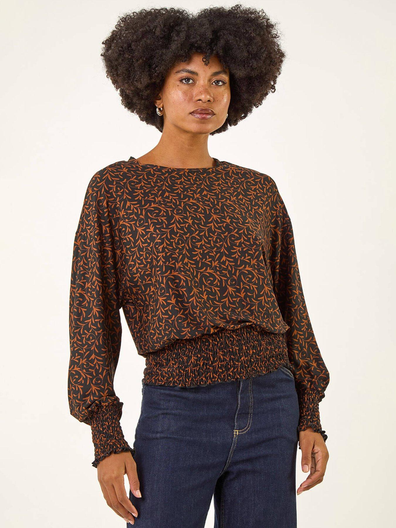 roman-abstract-print-high-neck-top-black