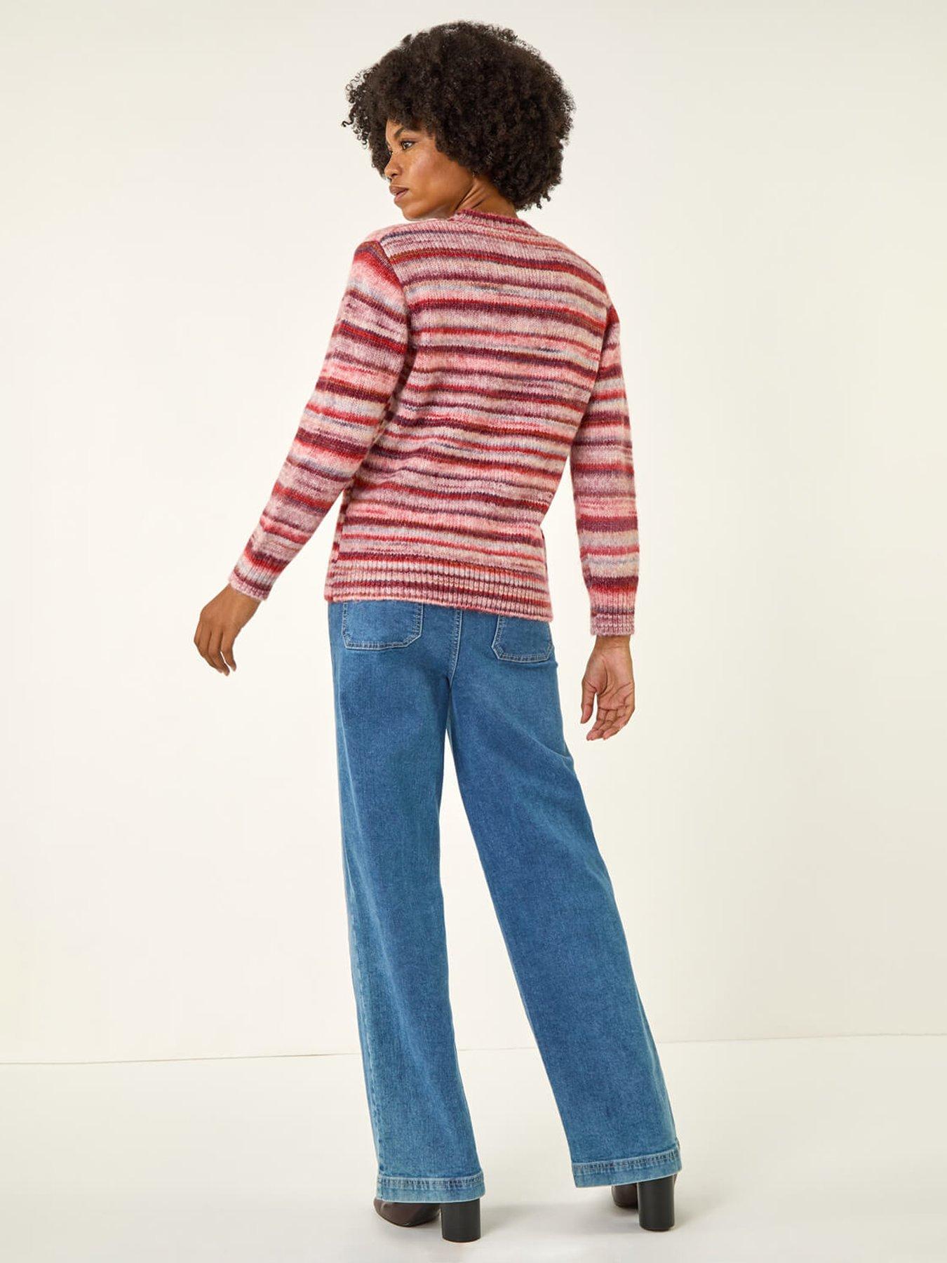 roman-space-dye-stripe-knit-jumper-redstillFront