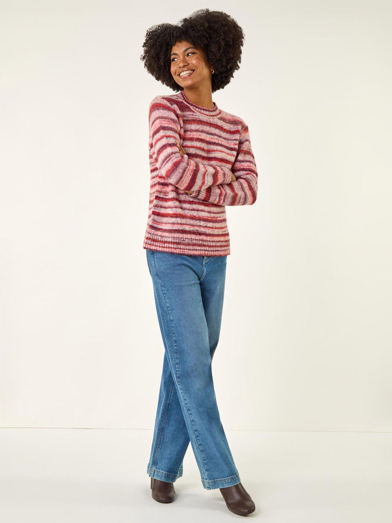 roman-space-dye-stripe-knit-jumper-redback