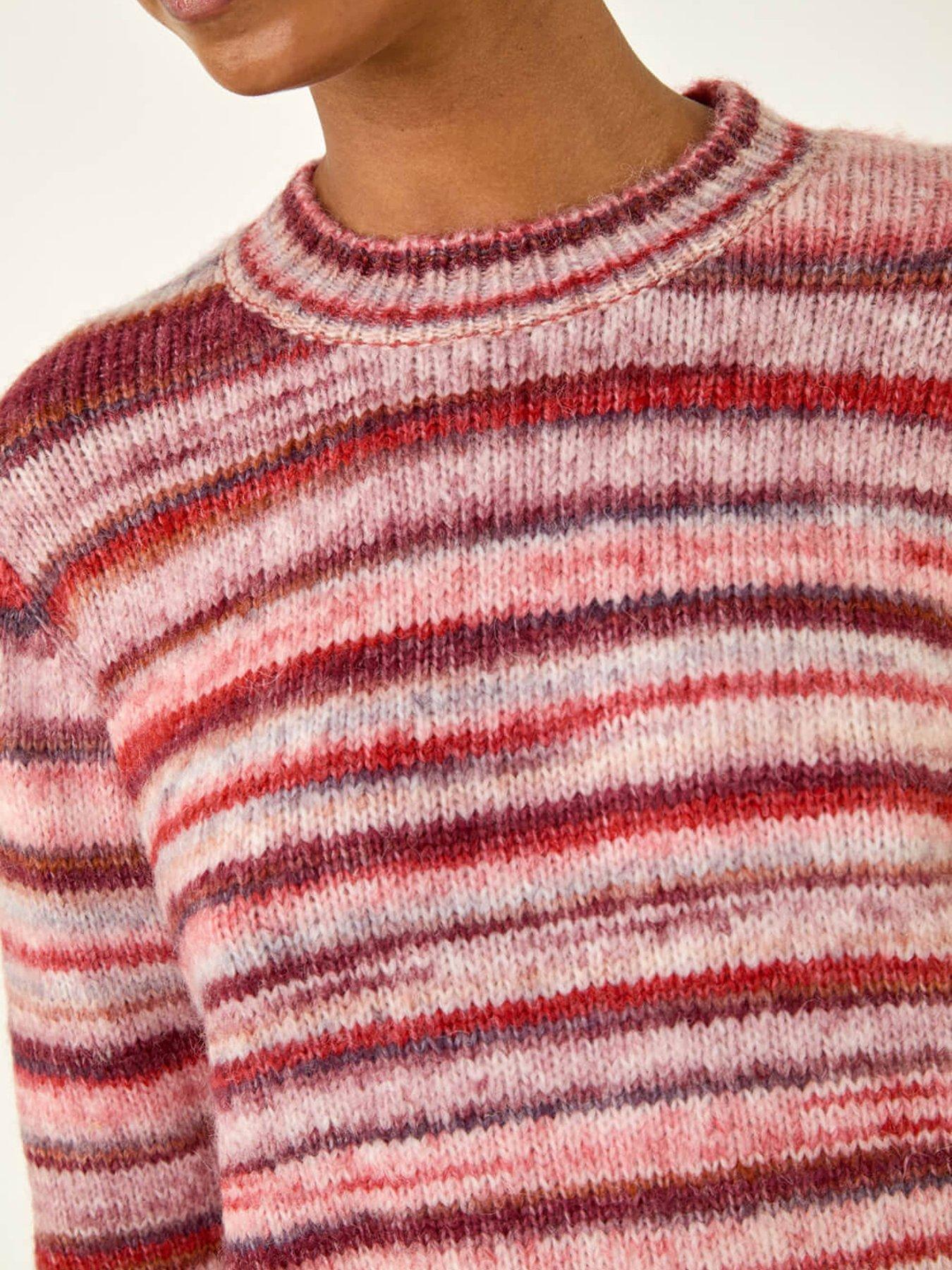 roman-space-dye-stripe-knit-jumper-reddetail