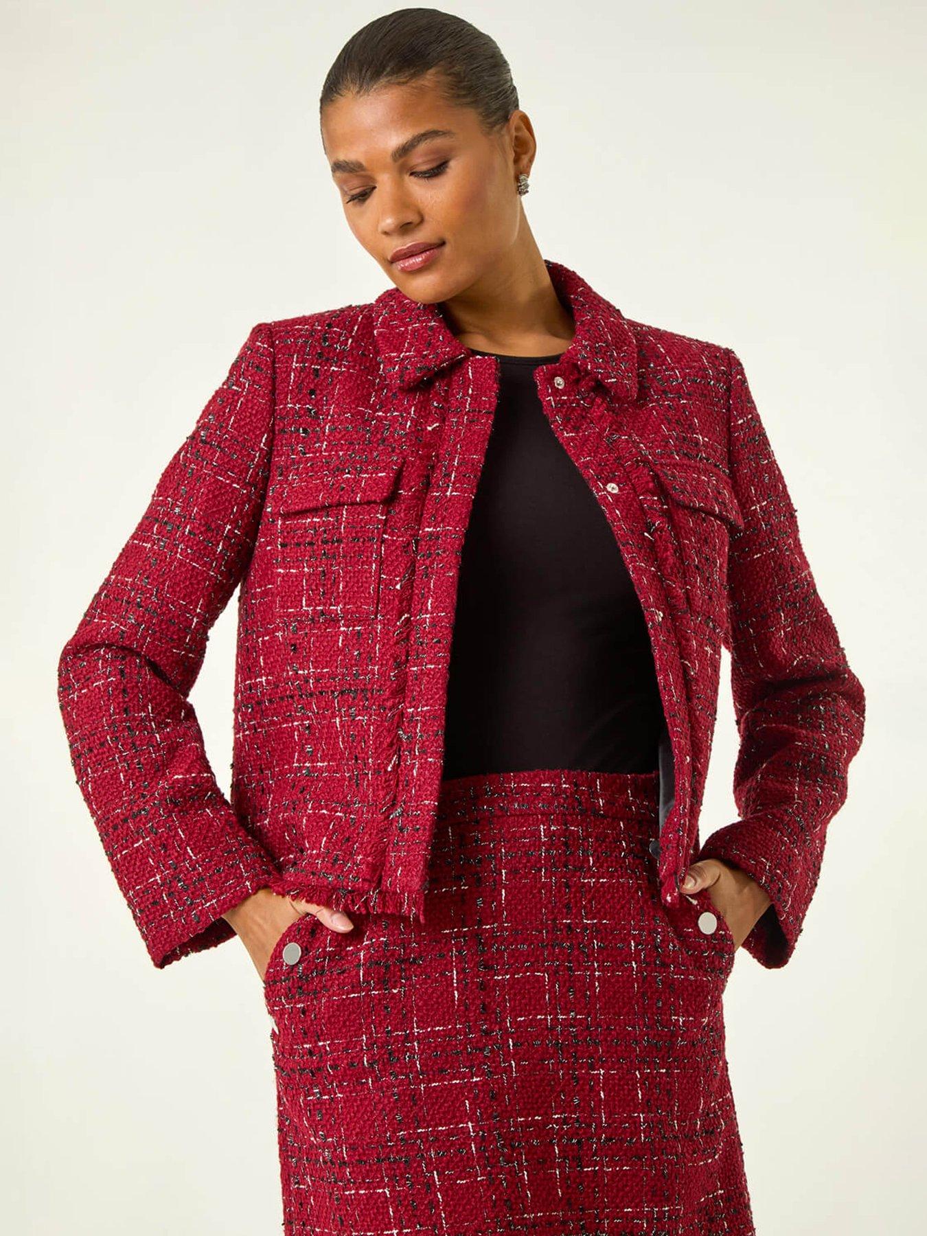 roman-luxury-boucle-textured-jacket-red