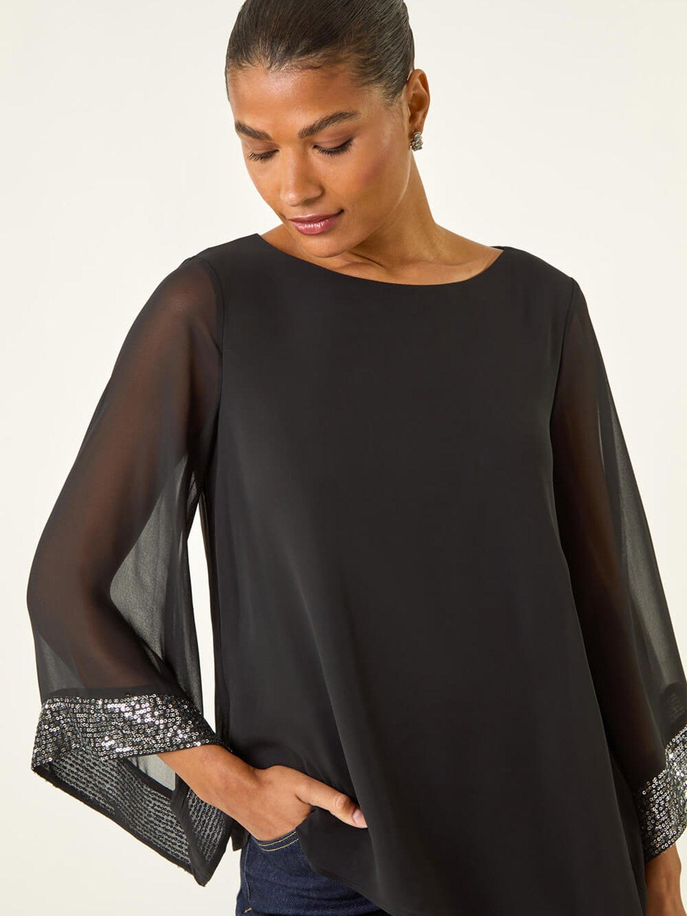roman-asymmetric-sequin-cuff-top-blackoutfit