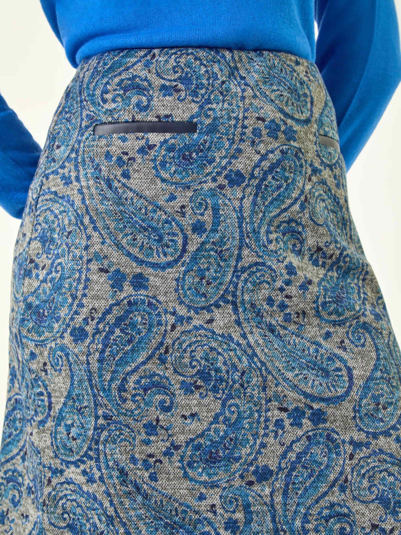 roman-paisley-jersey-stretch-skirt-bluedetail