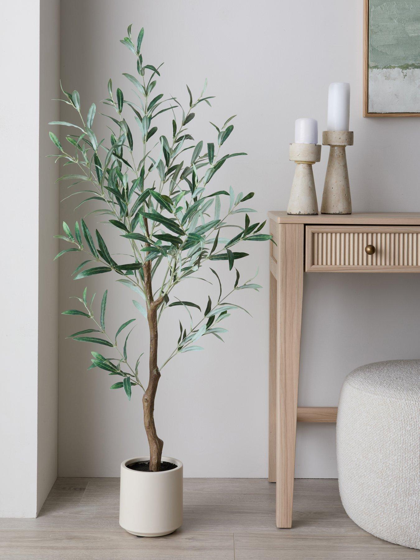 Michelle Keegan Home 120cm Real Touch Olive Tree Cream Pot (organic Stem)