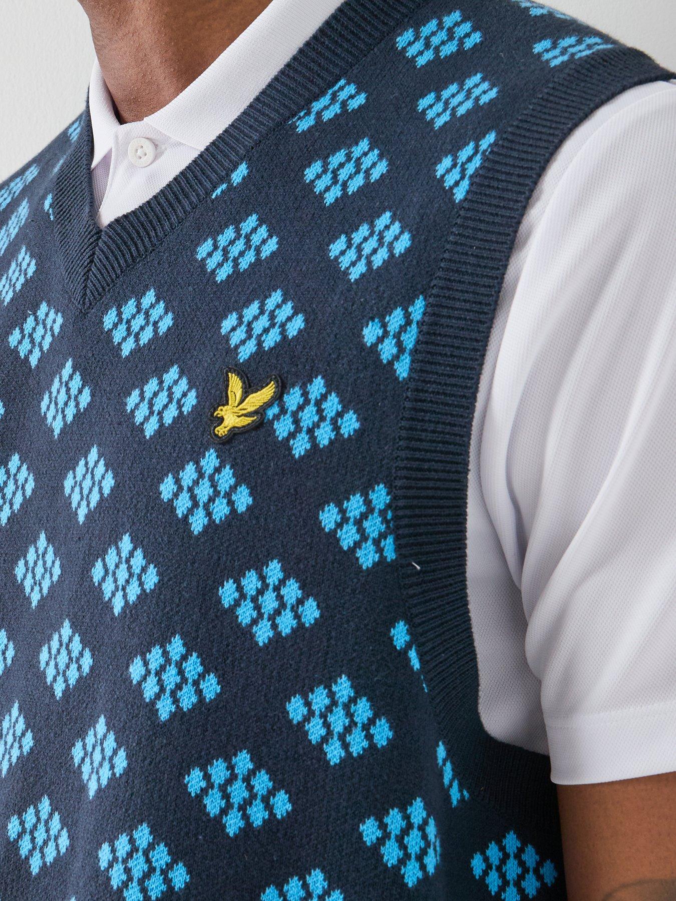 lyle-scott-golf-mens-v-neck-cotton-argyle-vest-navydetail