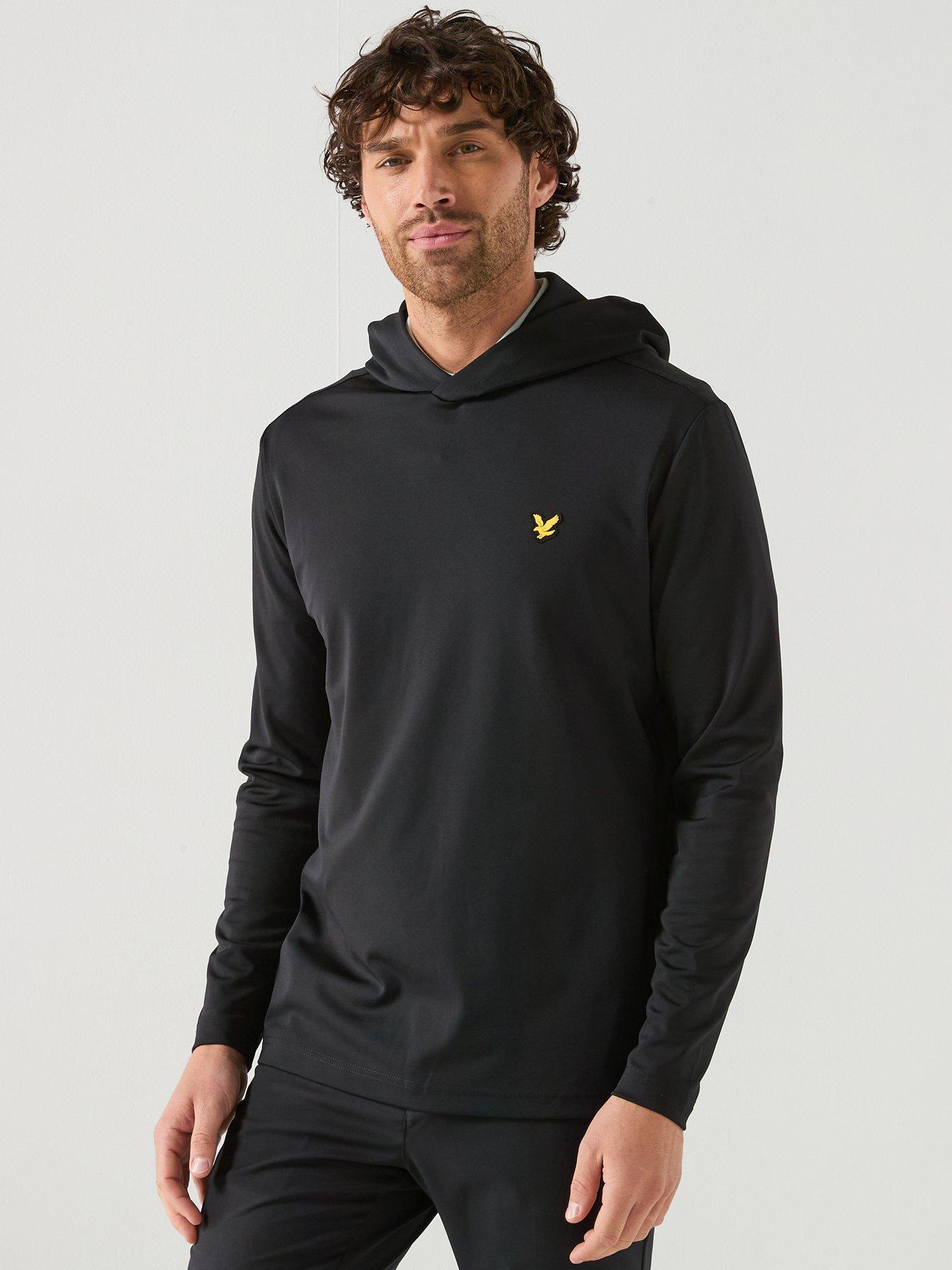 Lyle & Scott Golf Mens Golf Golf Core Midlayer Hoodie - Black