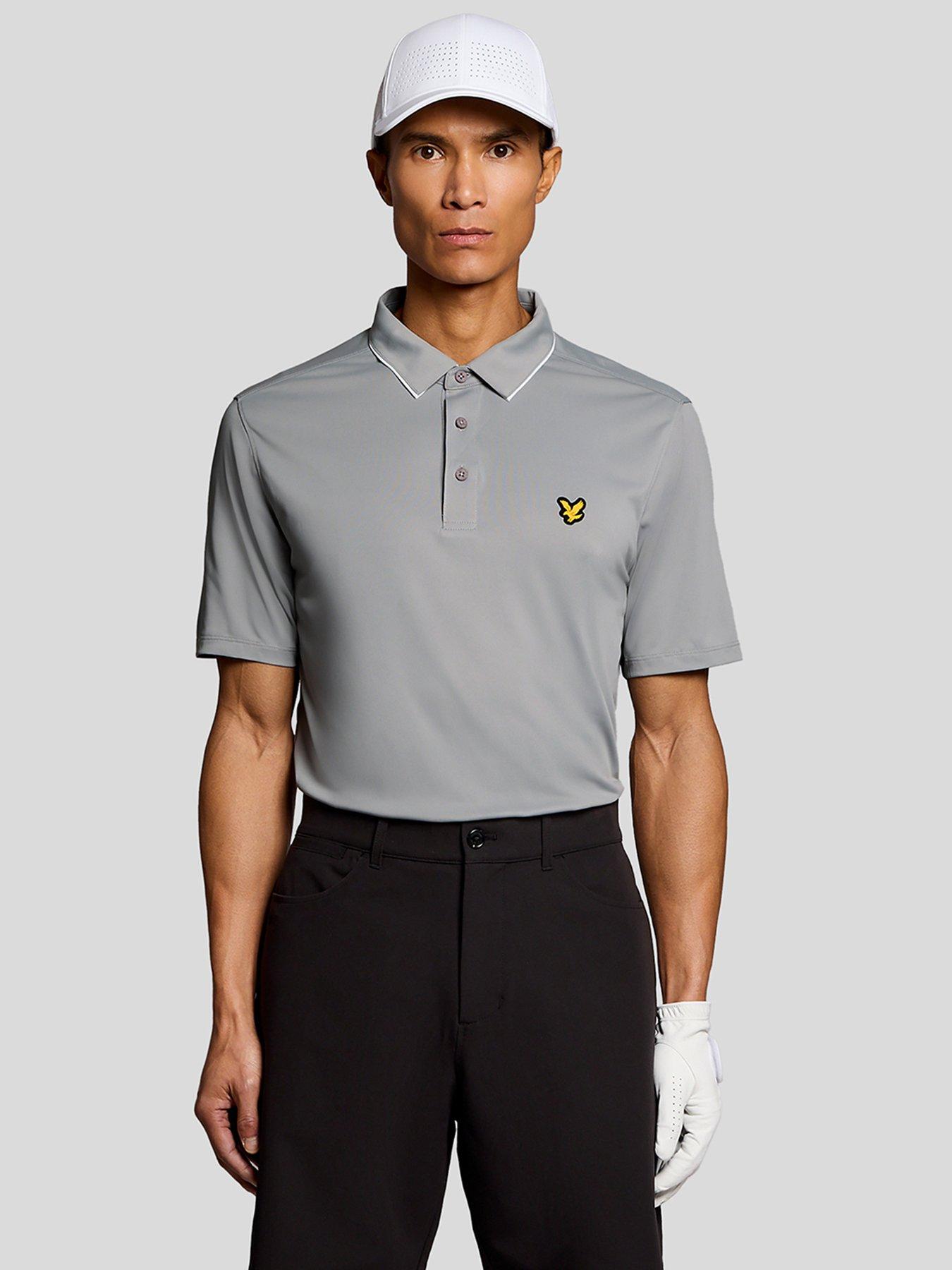 Lyle & Scott Golf Mens Golf Golf Contrast Collar Polo - Grey