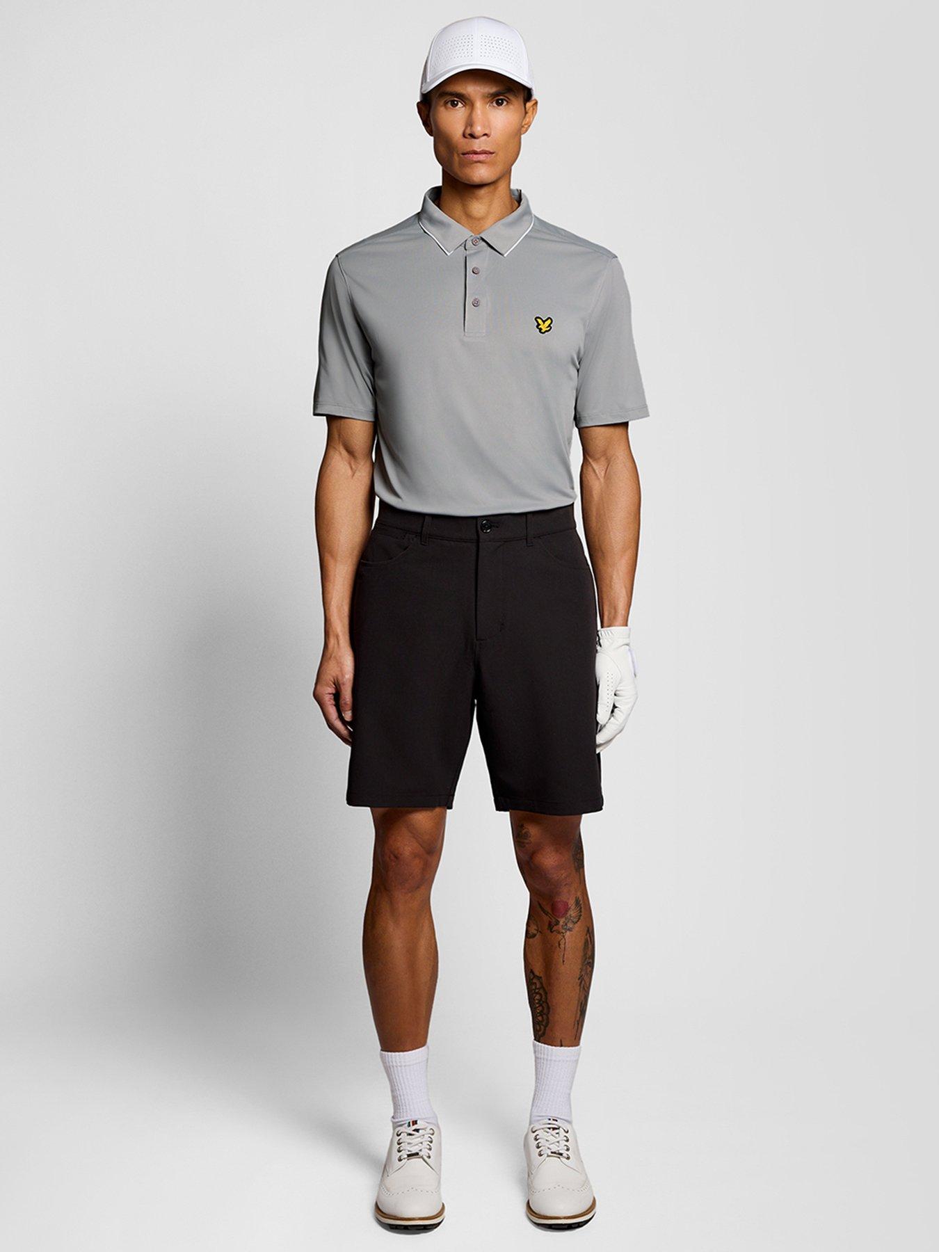 Image 3 of 6 of Lyle & Scott Golf Mens Golf Golf Contrast Collar Polo - Grey