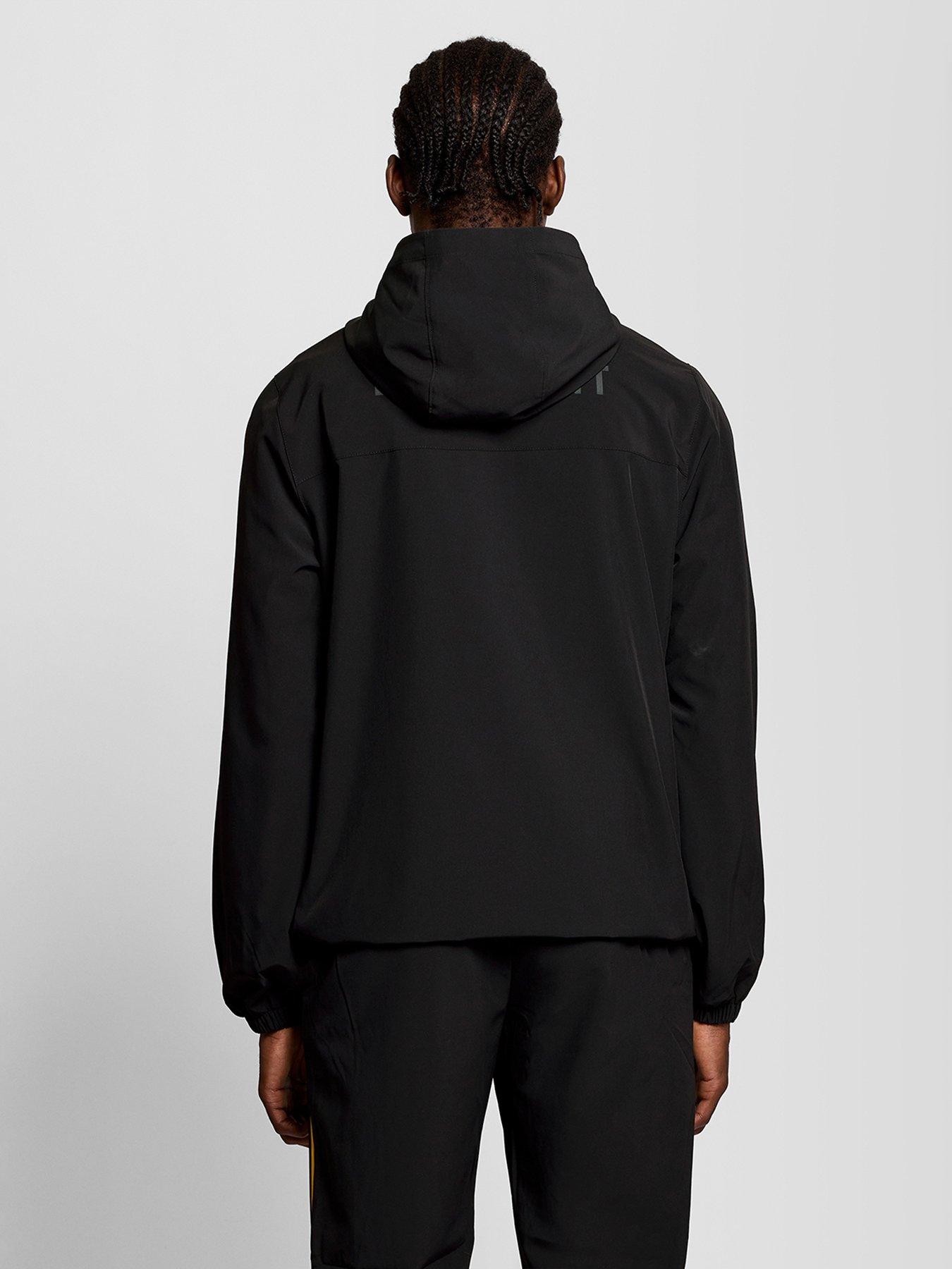 Image 2 of 6 of Lyle & Scott Sport Mens Striped Track Jacket - Black