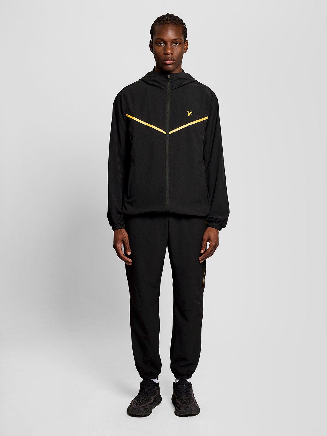 Image 3 of 6 of Lyle & Scott Sport Mens Striped Track Jacket - Black