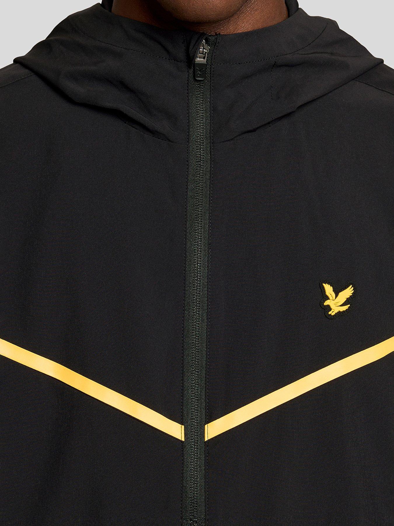 Image 4 of 6 of Lyle & Scott Sport Mens Striped Track Jacket - Black