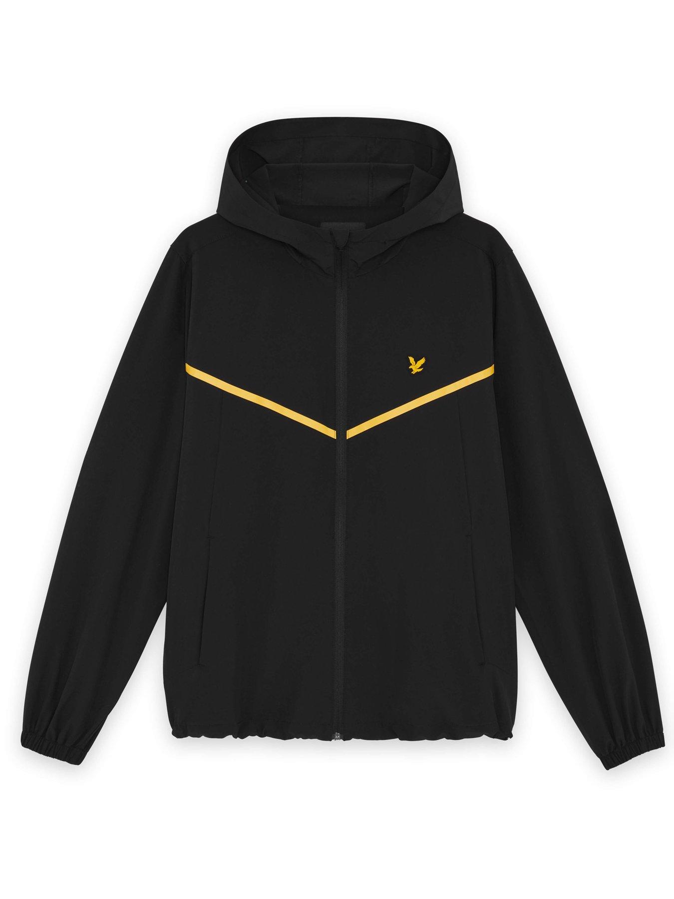 Image 6 of 6 of Lyle & Scott Sport Mens Striped Track Jacket - Black