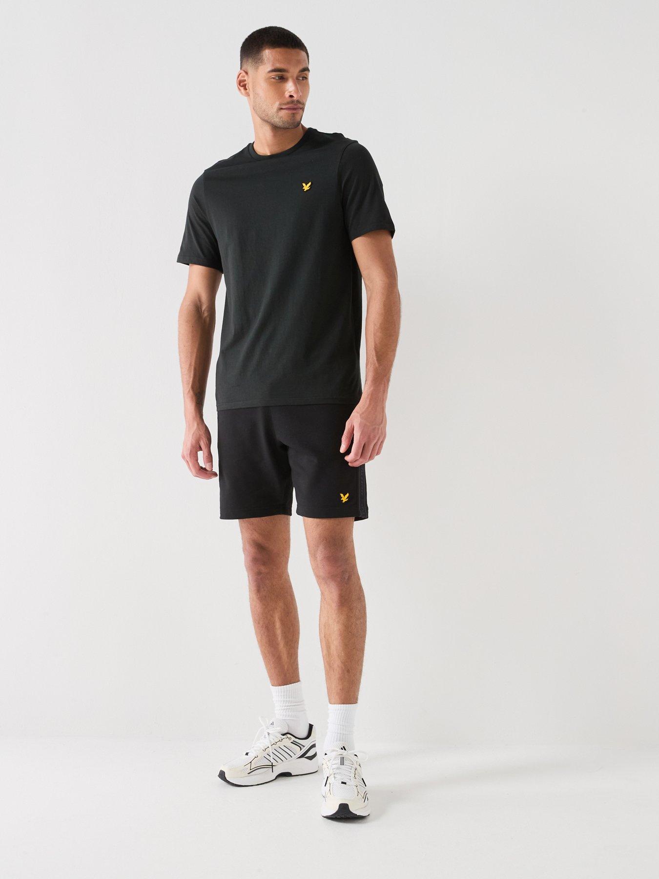 Image 5 of 5 of Lyle & Scott Sport Mens Embossed Tape Shorts - Black