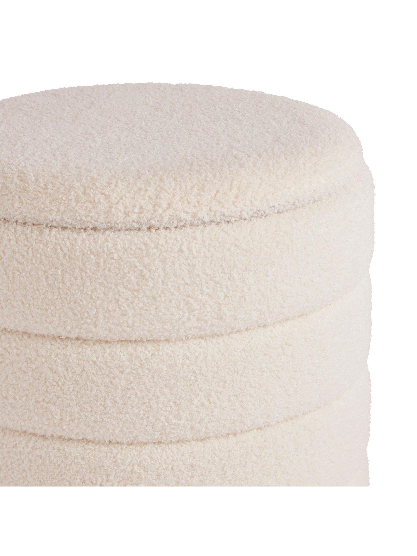 Image 5 of 6 of The Very Collection Otis Boucle Storage Stool
