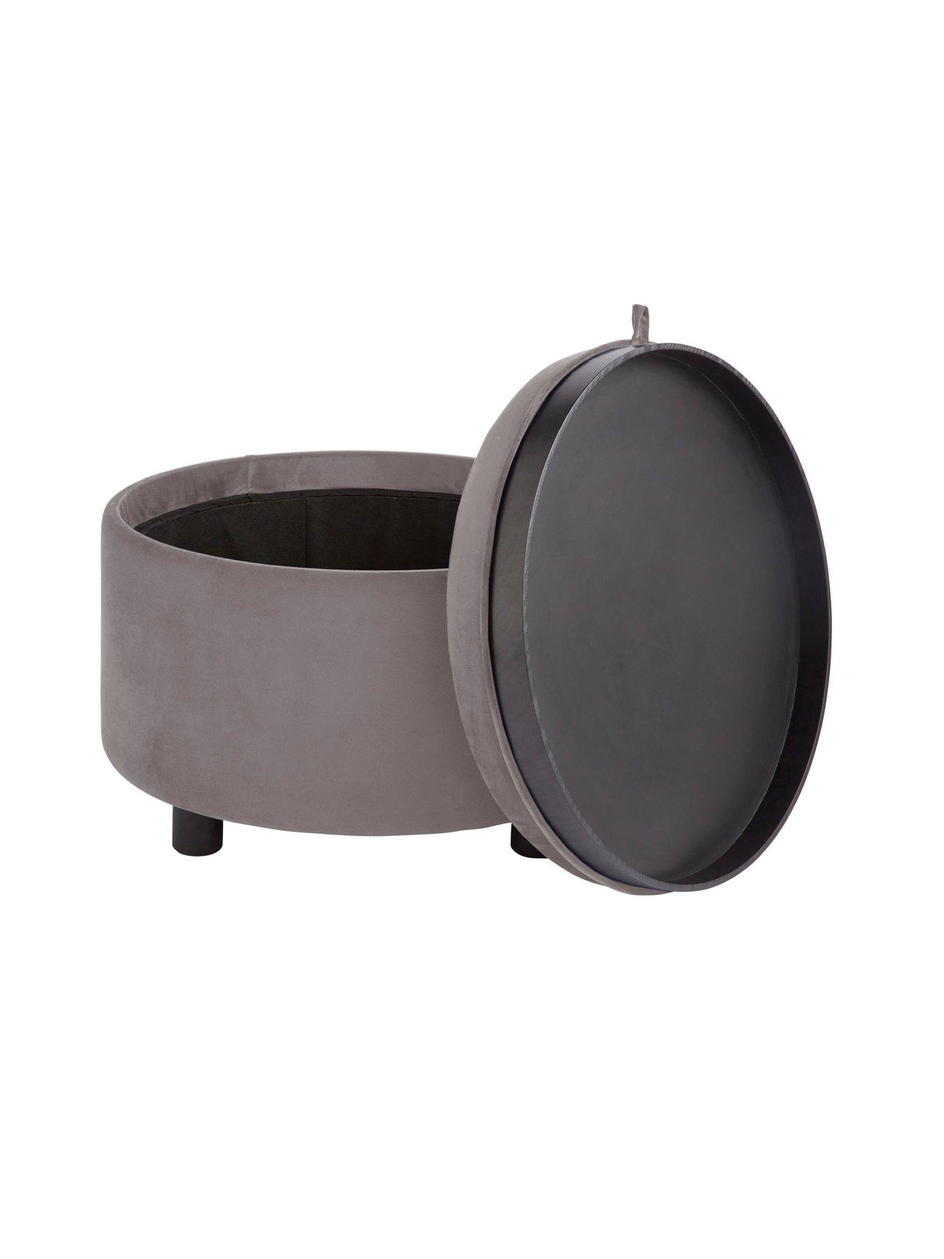 Image 3 of 7 of GFW Delilah Tray Table Storage Ottoman