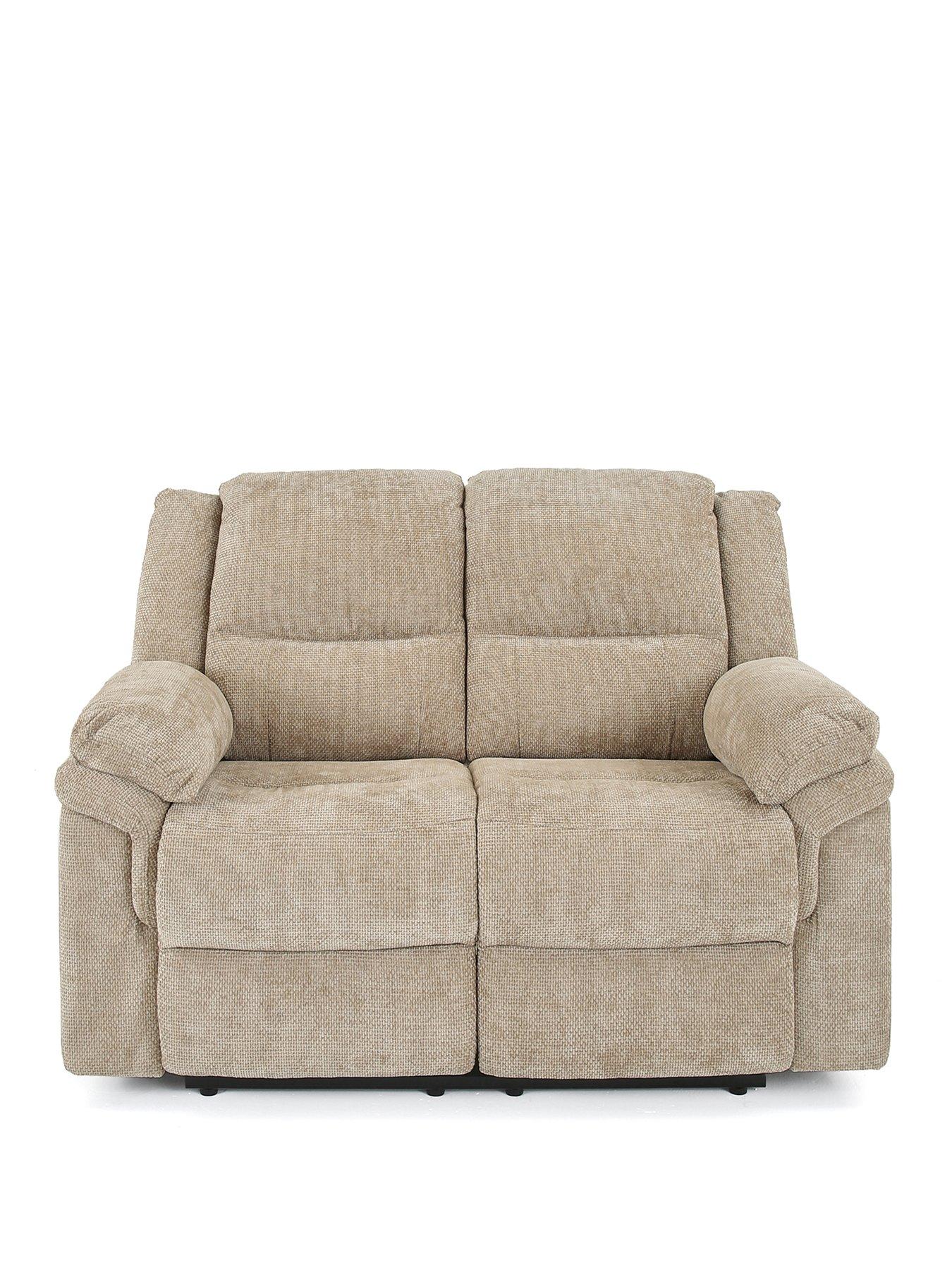 Image 2 of 7 of The Very Collection Albion Chunky Weave 2 Seater High Back Manual Recliner Sofa - FSC&reg; Certified