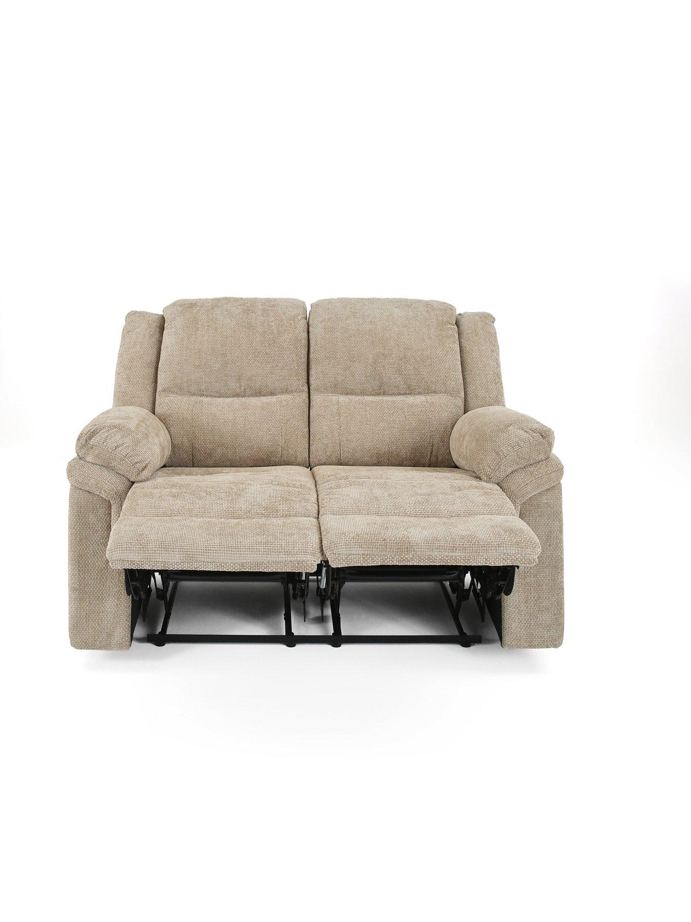 Image 3 of 7 of The Very Collection Albion Chunky Weave 2 Seater High Back Manual Recliner Sofa - FSC&reg; Certified