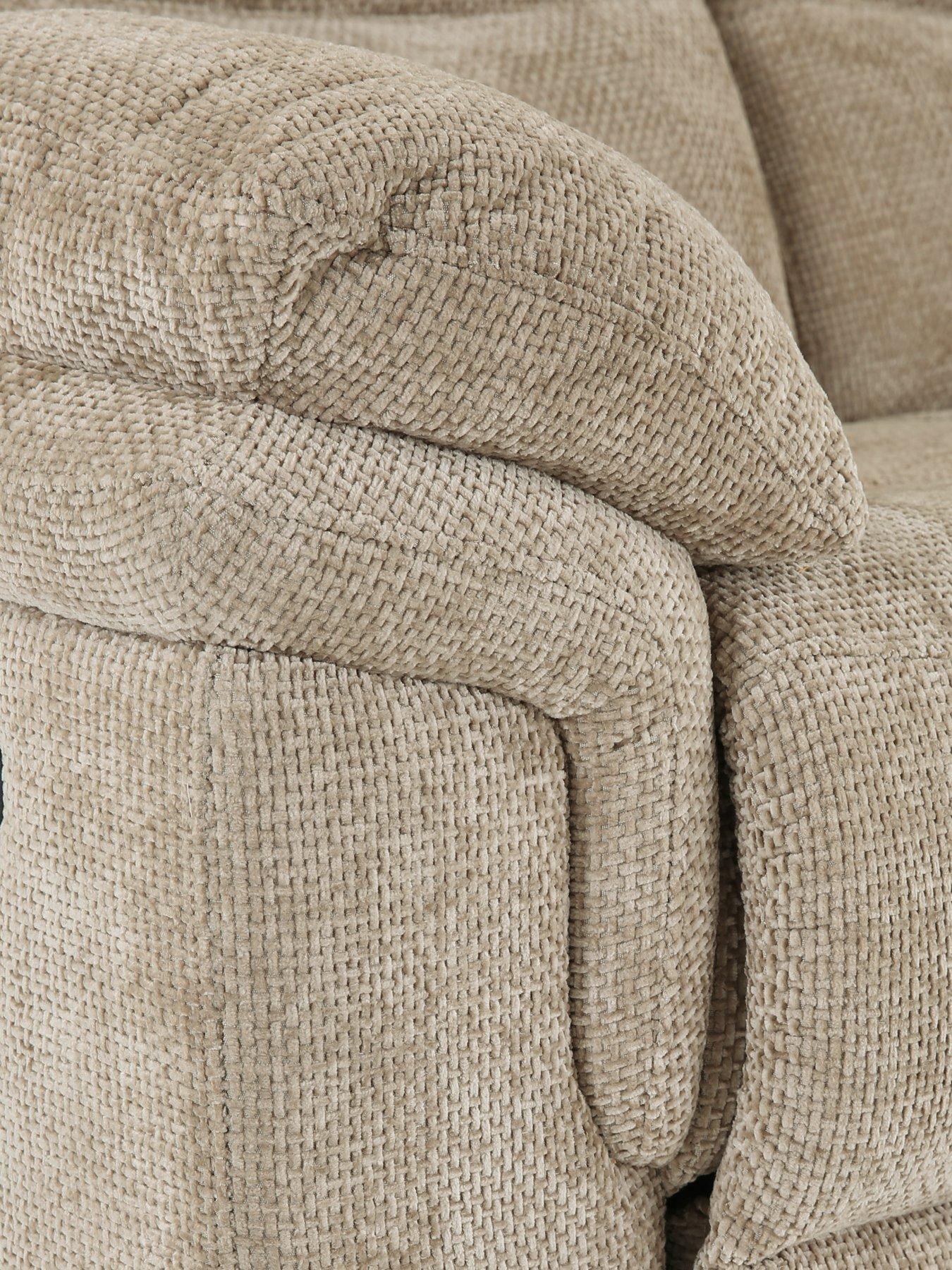 Image 6 of 7 of The Very Collection Albion Chunky Weave 2 Seater High Back Manual Recliner Sofa - FSC&reg; Certified
