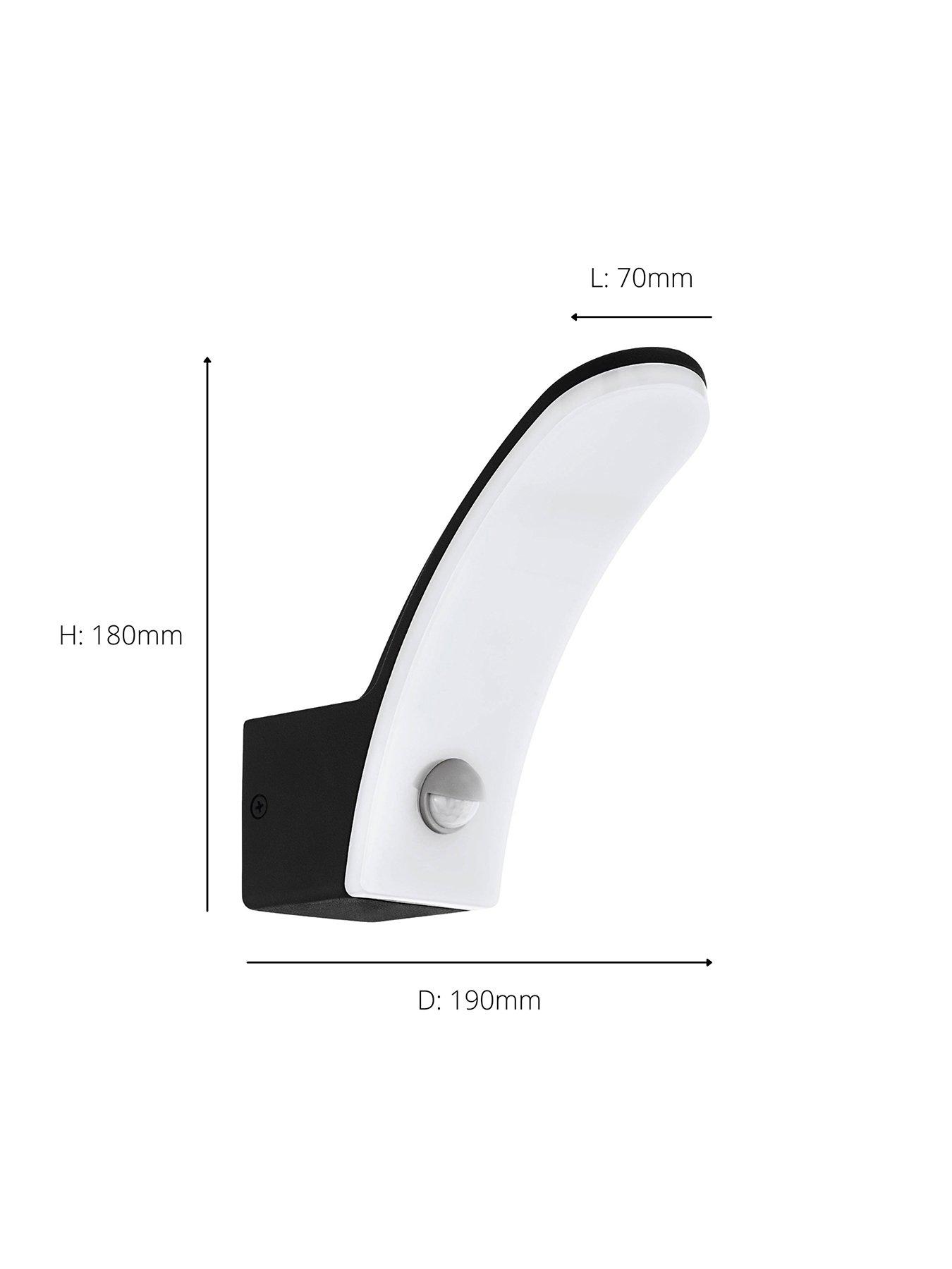 Image 4 of 5 of Eglo EGLO Fiumicino LED Aluminium/Plastic Outdoor Wall Light With Sensor