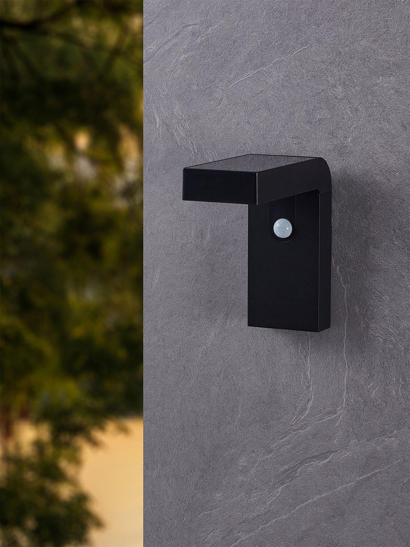 Image 3 of 5 of Eglo EGLO Baracconi LED Solar Black Aluminium Wall Light