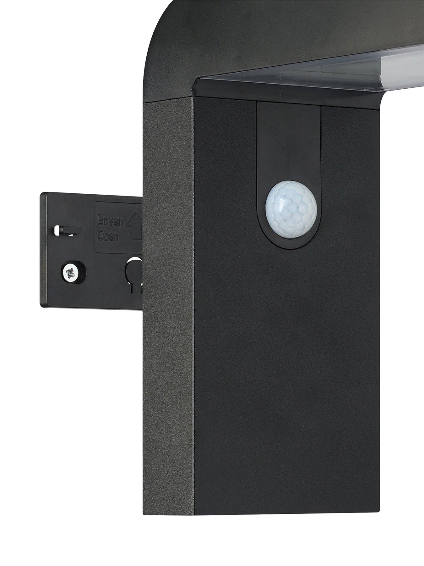 Image 4 of 5 of Eglo EGLO Baracconi LED Solar Black Aluminium Wall Light