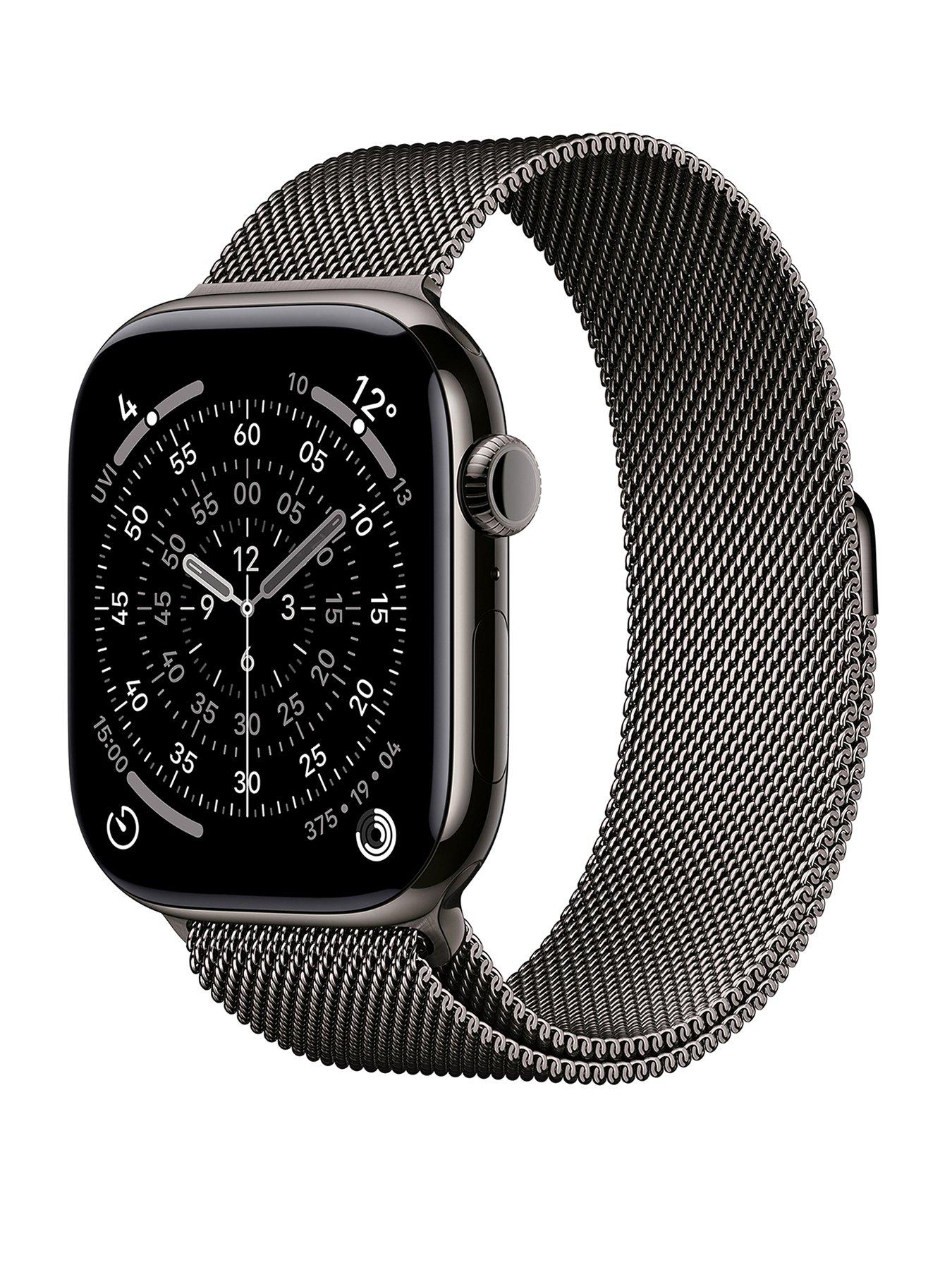 Image 1 of 8 of Apple Watch Series 11 (GPS + Cellular) 46mm Titanium Case with Milanese Loop