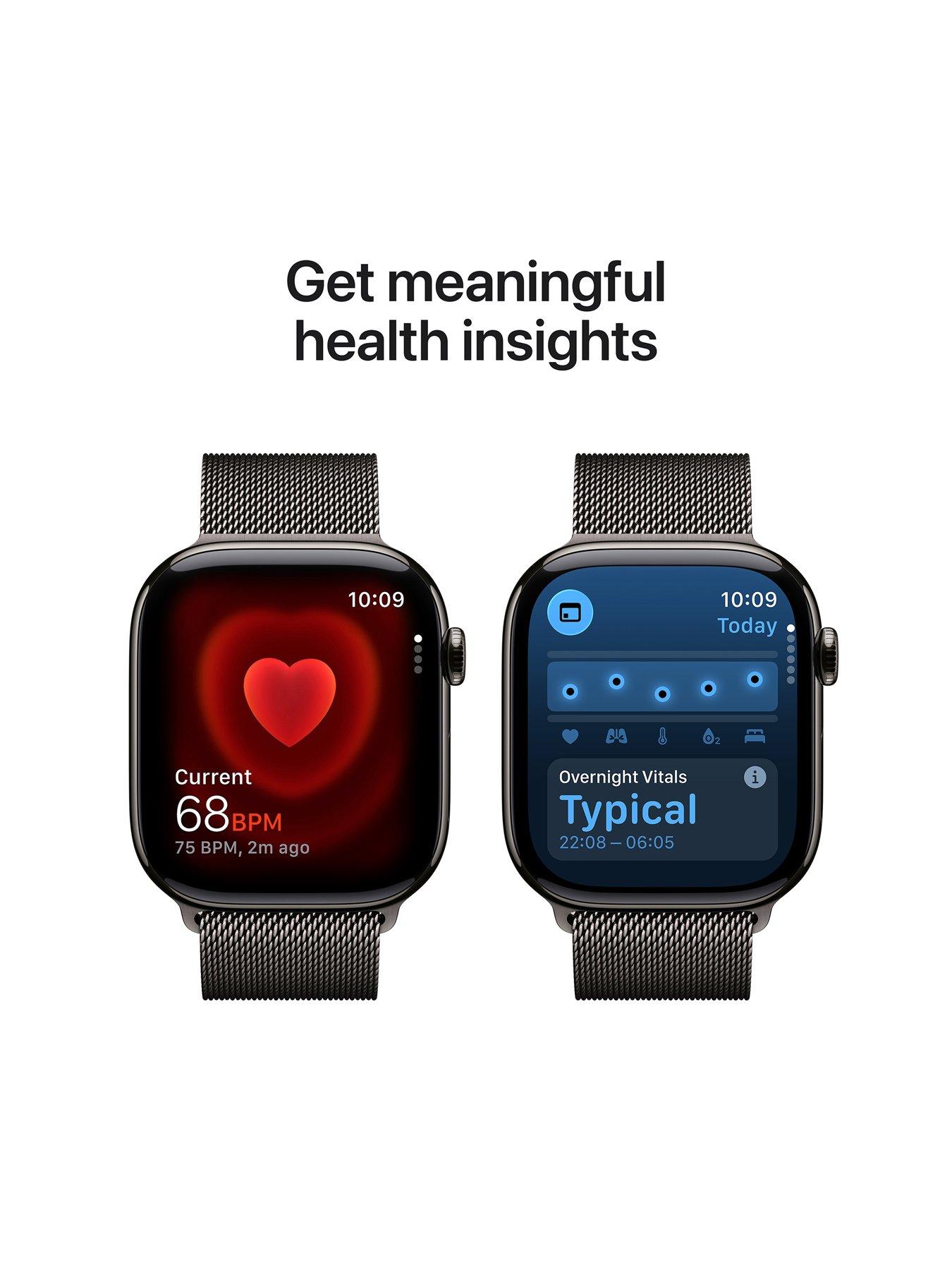 Image 4 of 8 of Apple Watch Series 11 (GPS + Cellular) 46mm Titanium Case with Milanese Loop