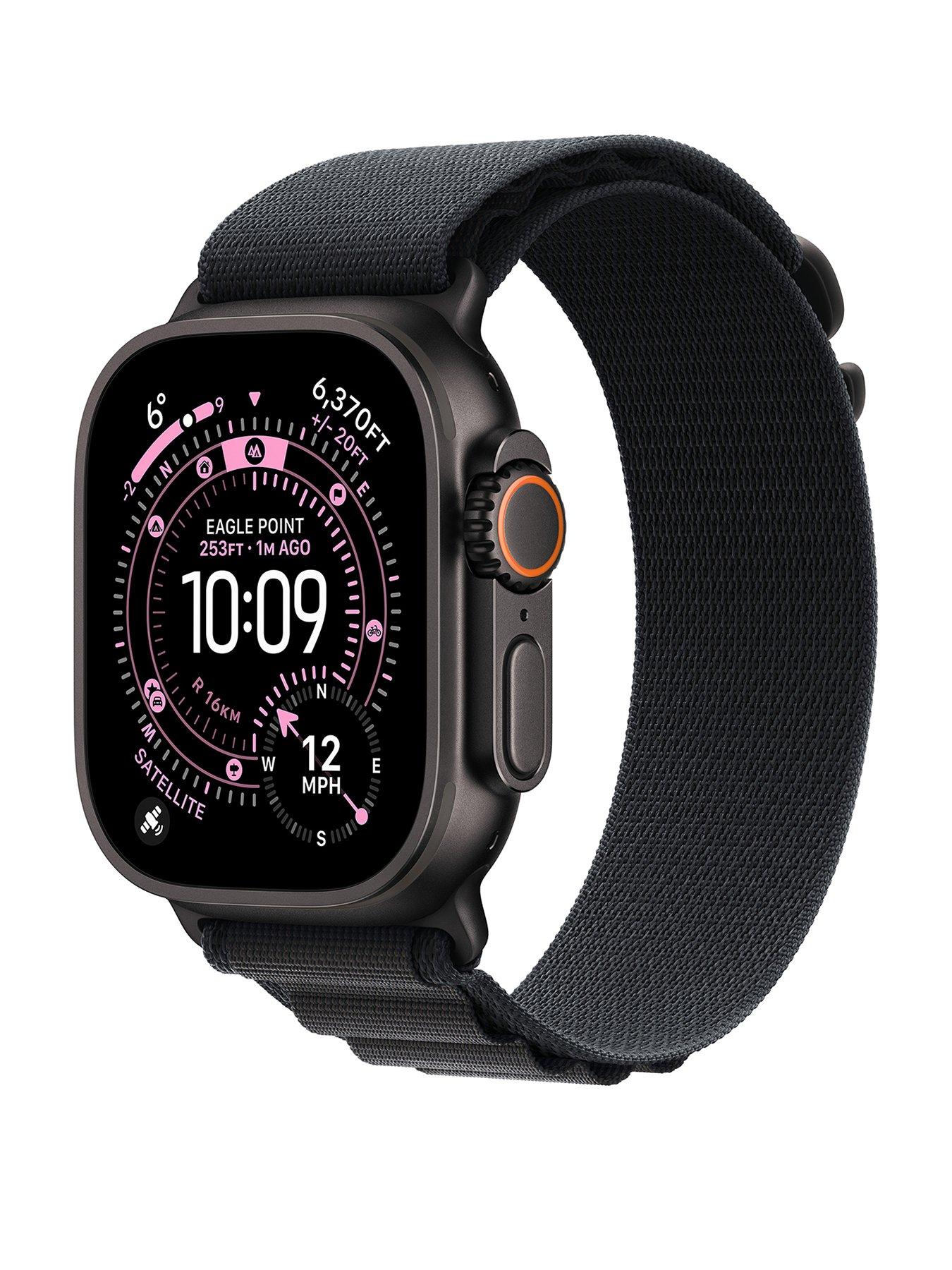 Image 1 of 7 of Apple Watch Ultra 3 (GPS + Cellular, 2025) 49mm&nbsp;Black Titanium Case with Black Alpine Loop - Small