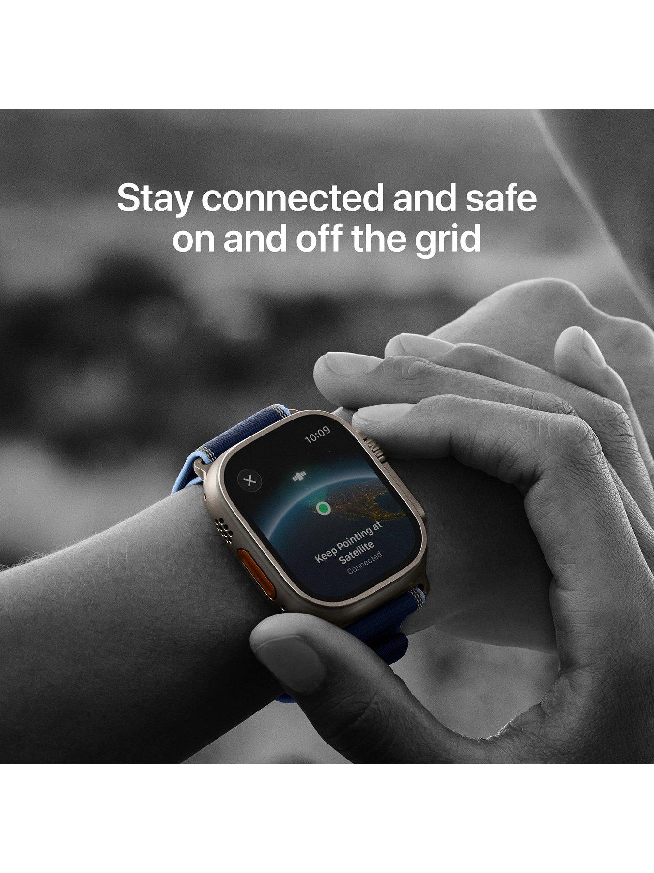 Image 3 of 7 of Apple Watch Ultra 3 (GPS + Cellular, 2025) 49mm&nbsp;Black Titanium Case with Black Alpine Loop - Small