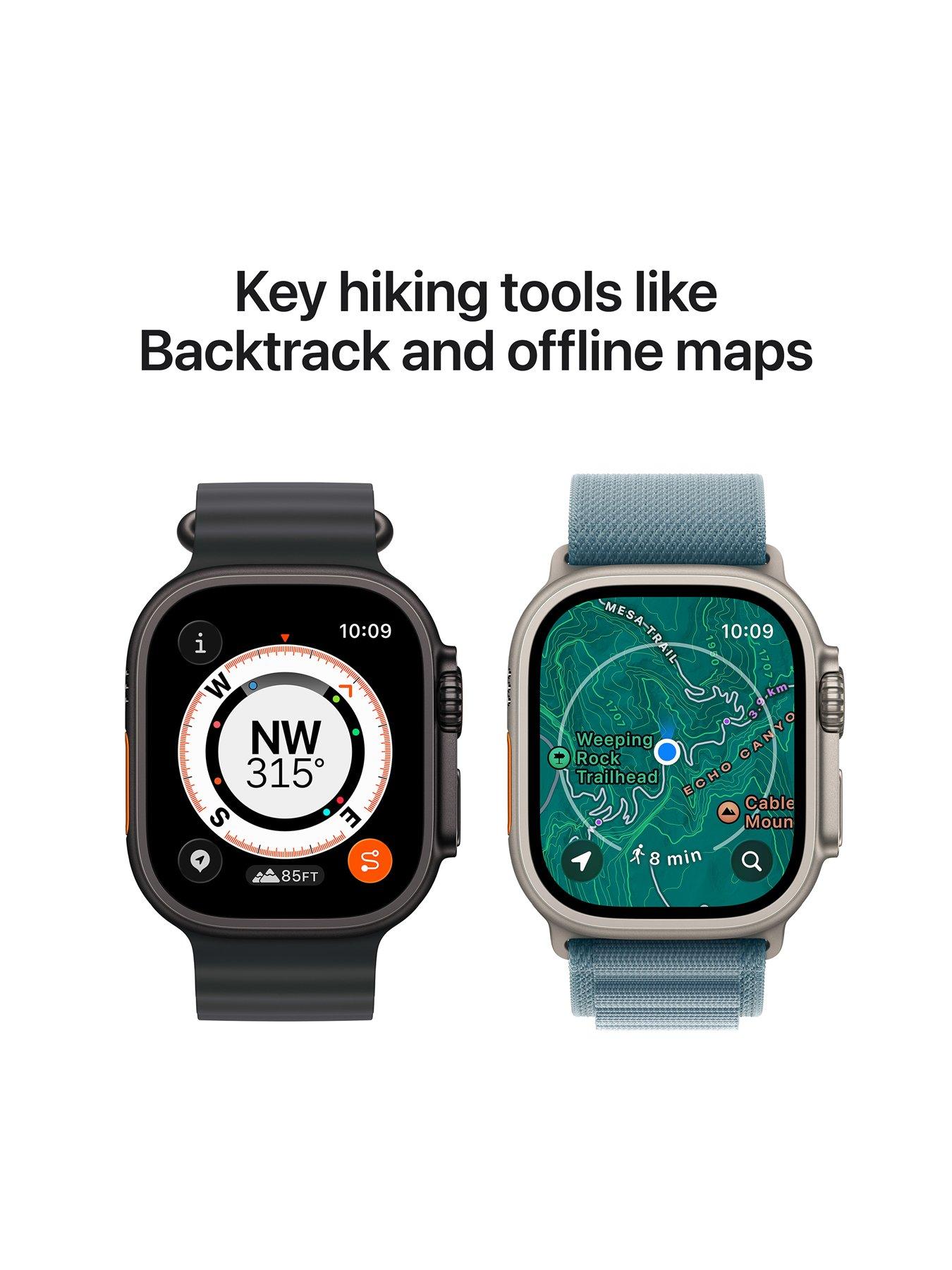 Image 5 of 7 of Apple Watch Ultra 3 (GPS + Cellular, 2025) 49mm&nbsp;Black Titanium Case with Black Alpine Loop - Large