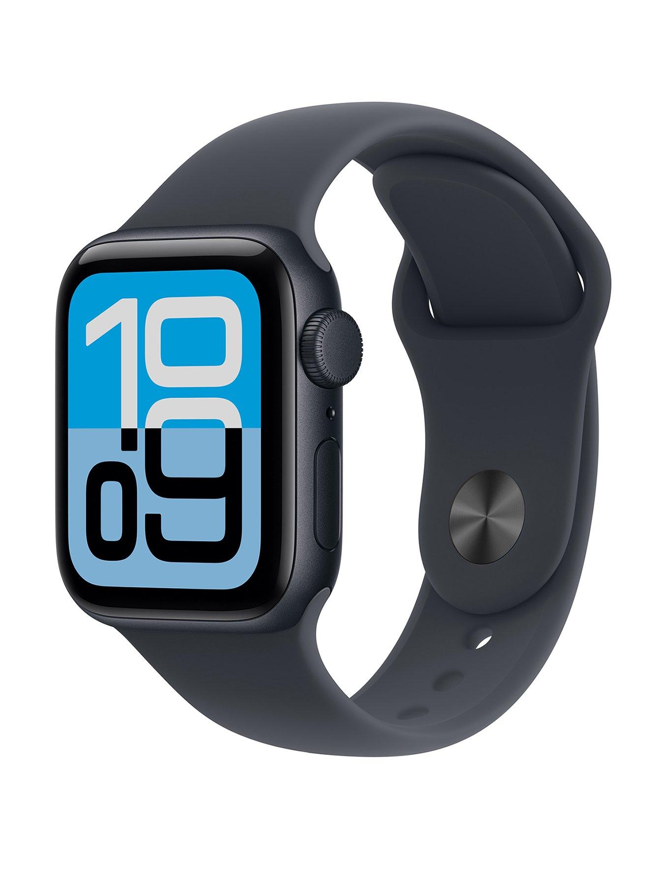 Apple Watch SE 3 (GPS, 2025) 40mm Midnight Aluminium Case with Midnight Sport Band - S/M