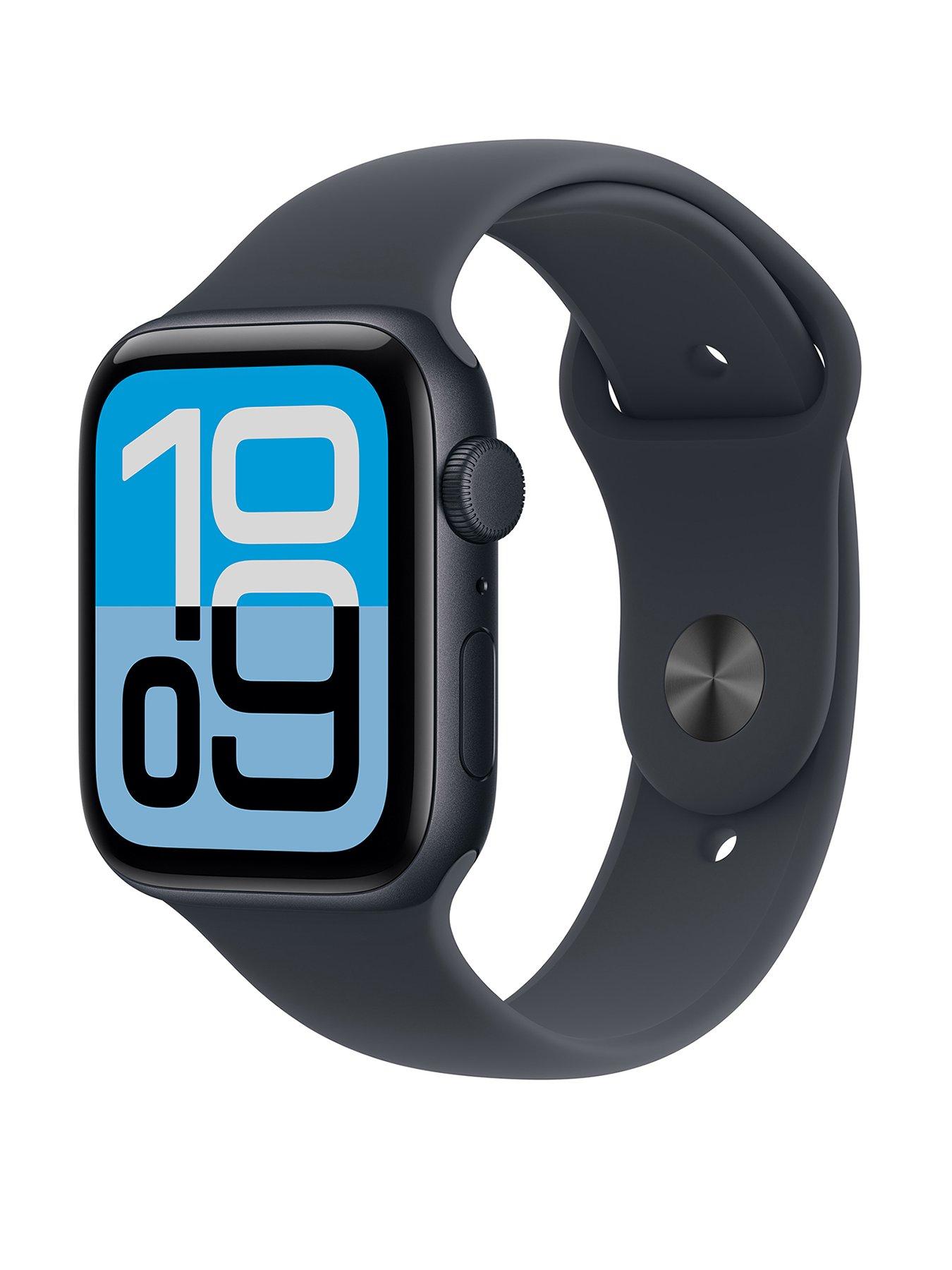 Apple Watch SE 3 (GPS, 2025) 44mm Midnight Aluminium Case with Midnight Sport Band - S/M