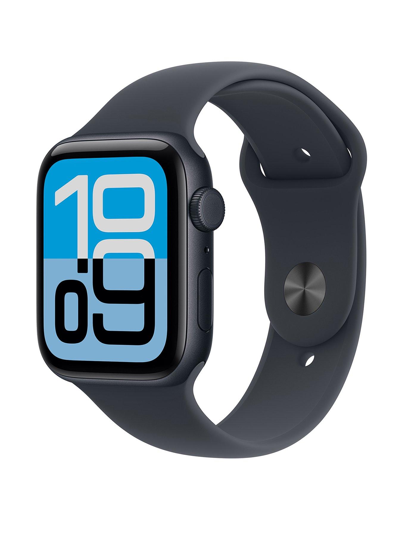 Apple Watch SE 3 (GPS, 2025) 44mm Midnight Aluminium Case with Midnight Sport Band - M/L