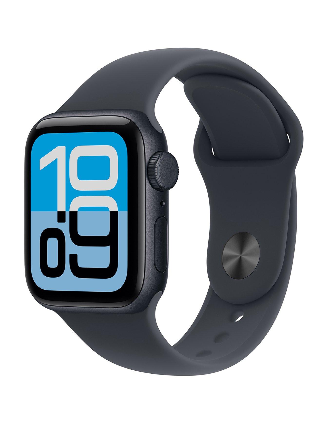 Apple Watch SE 3 (GPS + Cellular, 2025) 40mm Midnight Aluminium Case with Midnight Sport Band - S/M