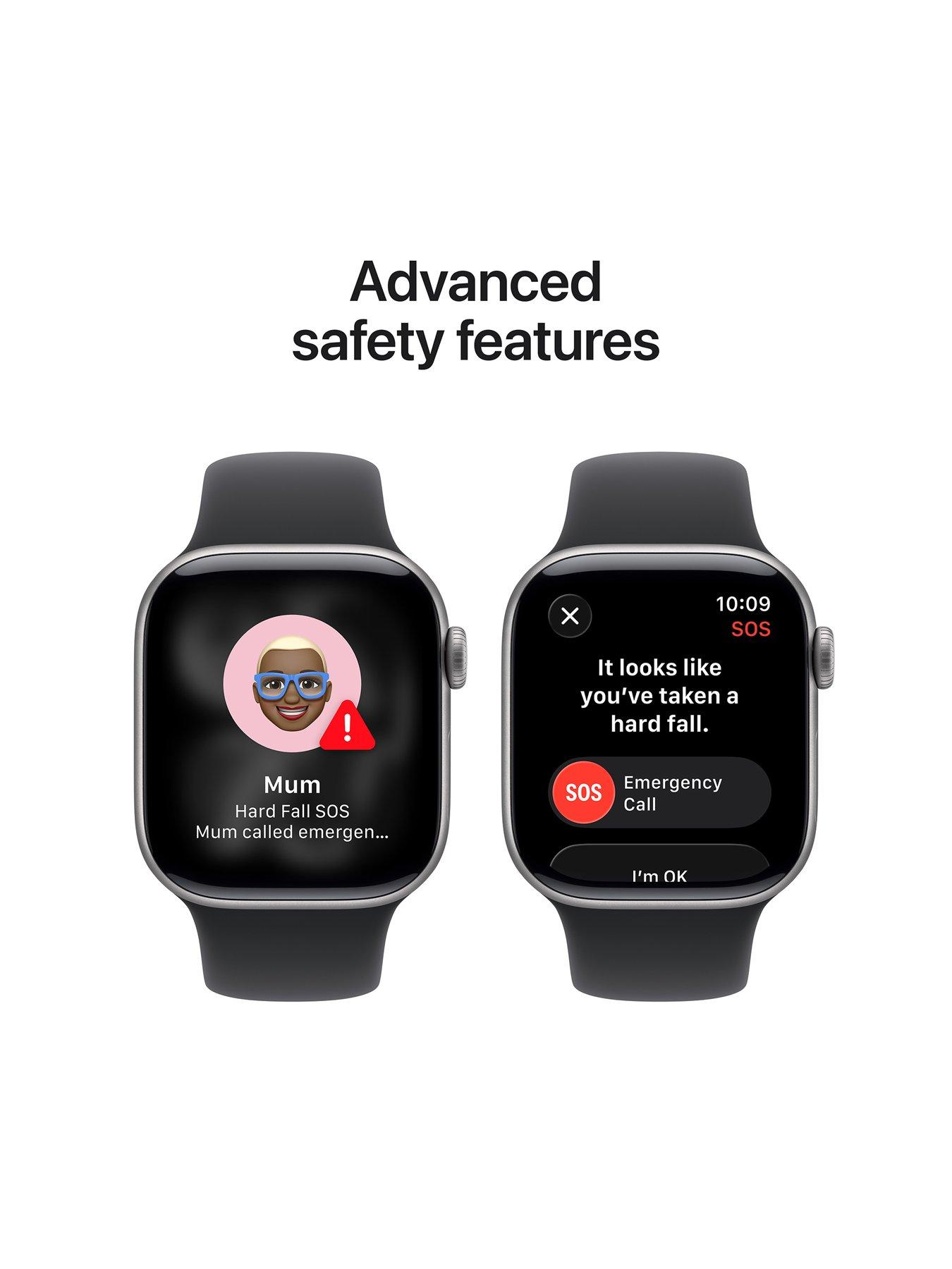 Image 5 of 8 of Apple Watch Series 11 (GPS) 42mm&nbsp;Space Grey Aluminium Case with Black Sport Band - S/M