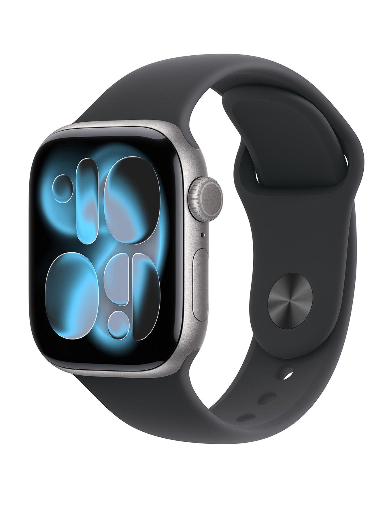 Image 1 of 8 of Apple Watch Series 11 (GPS)&nbsp;42mm&nbsp;Space Grey Aluminium Case with Black Sport Band - M/L