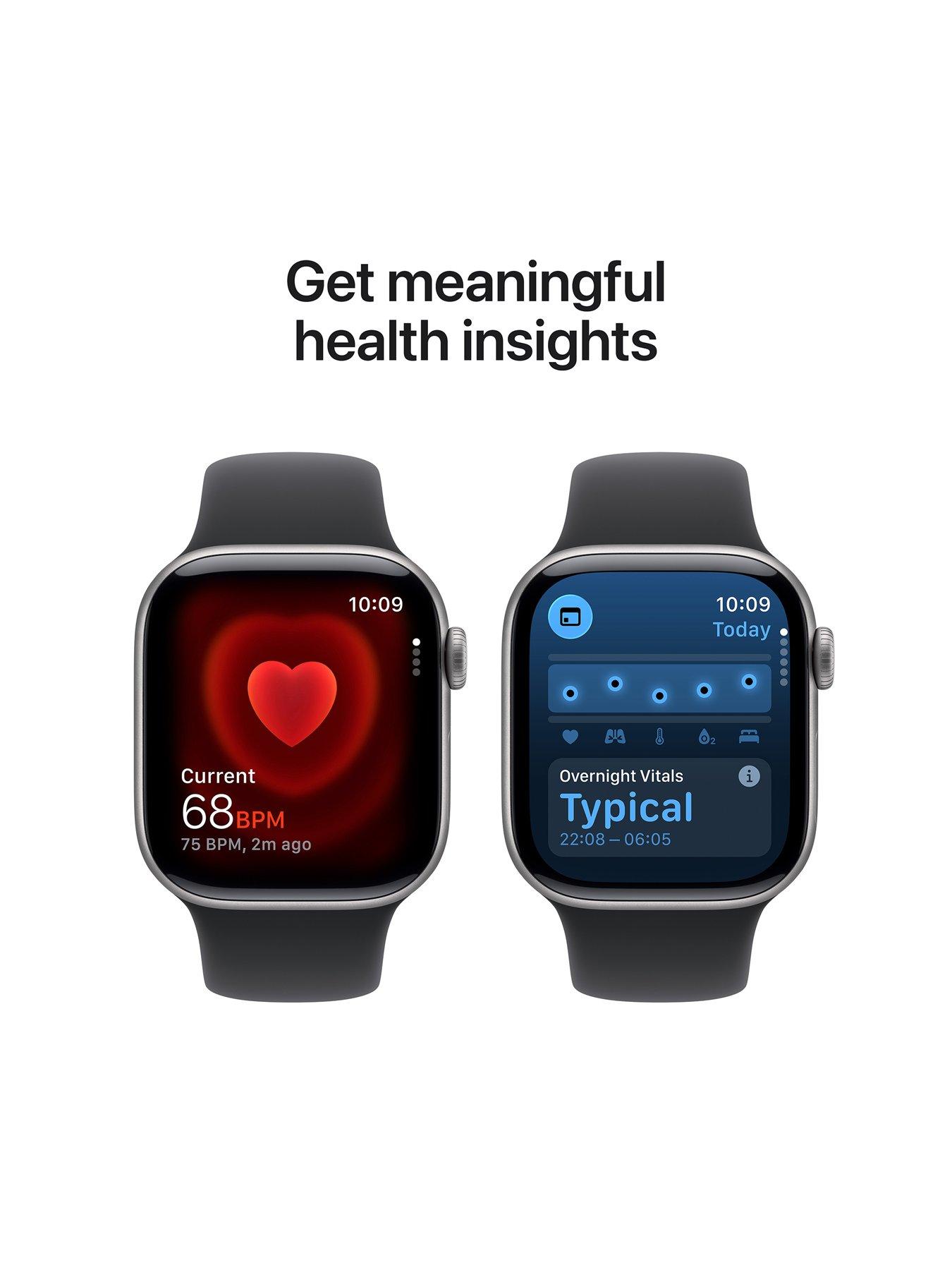 Image 4 of 8 of Apple Watch Series 11 (GPS)&nbsp;42mm&nbsp;Space Grey Aluminium Case with Black Sport Band - M/L