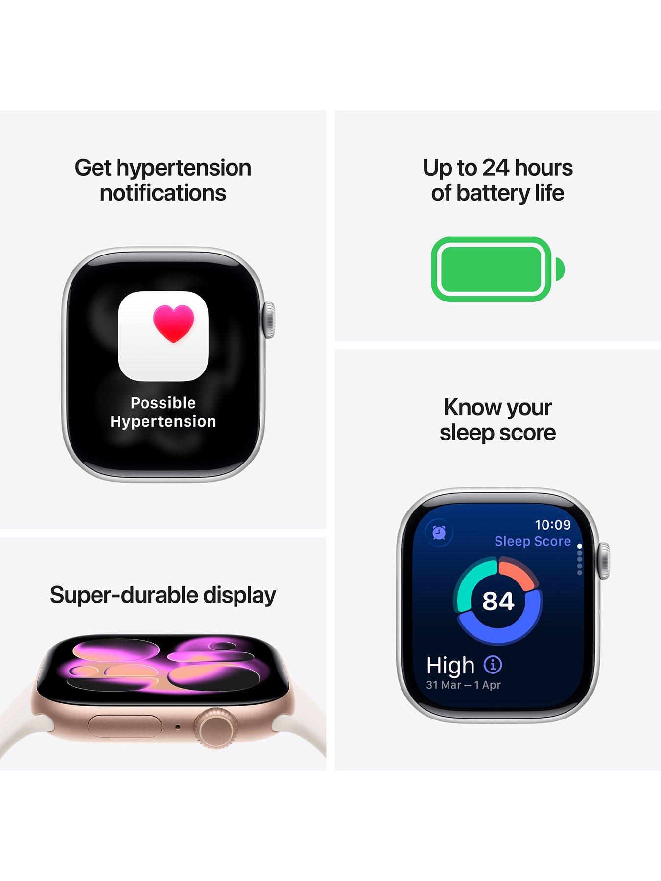 Image 2 of 8 of Apple Watch Series 11 (GPS) 42mm&nbsp;Rose Gold Aluminium Case with Light Blush Sport Band - S/M