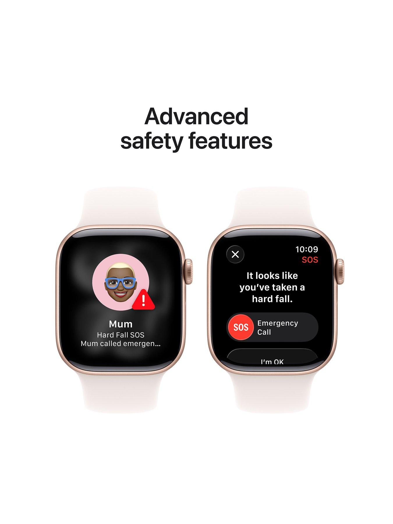 Image 5 of 8 of Apple Watch Series 11 (GPS) 42mm&nbsp;Rose Gold Aluminium Case with Light Blush Sport Band - S/M