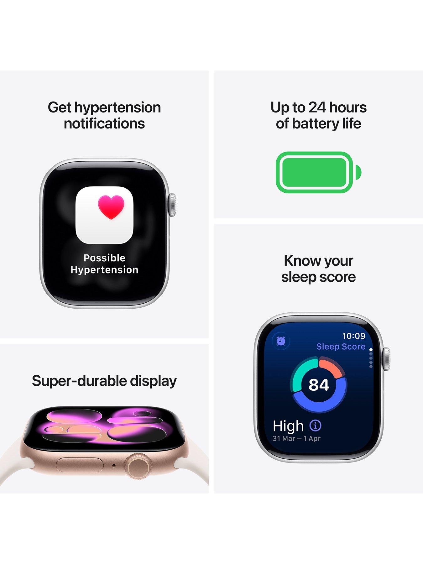 Image 2 of 8 of Apple Watch Series 11 (GPS + Cellular, 2025) 42mm&nbsp;Jet Black Aluminium Case with Black Sport Band - M/L