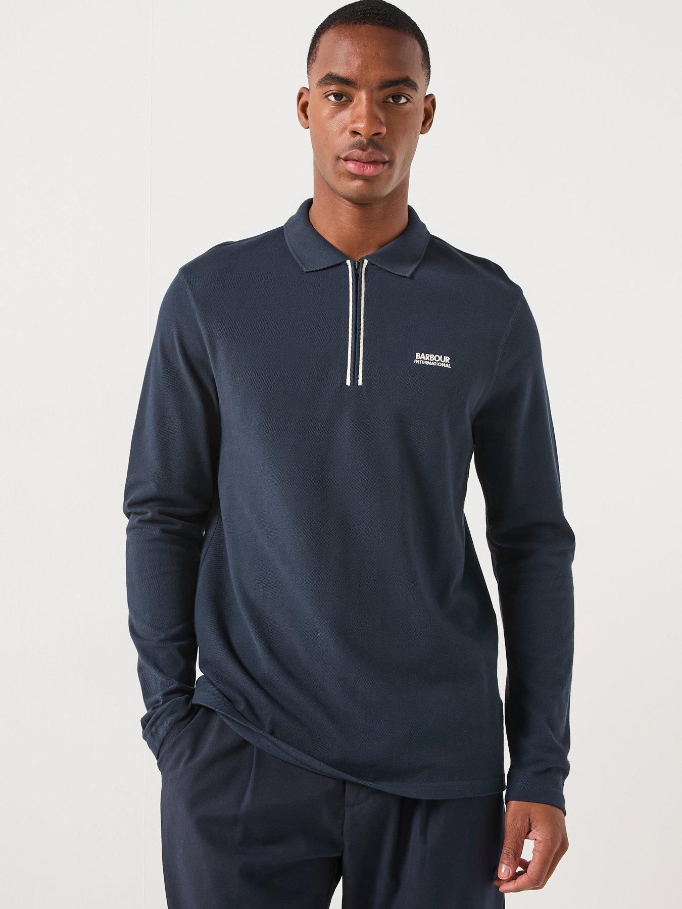 barbour-international-marshall-long-sleeve-zipped-knitted-polo-shirt-navy