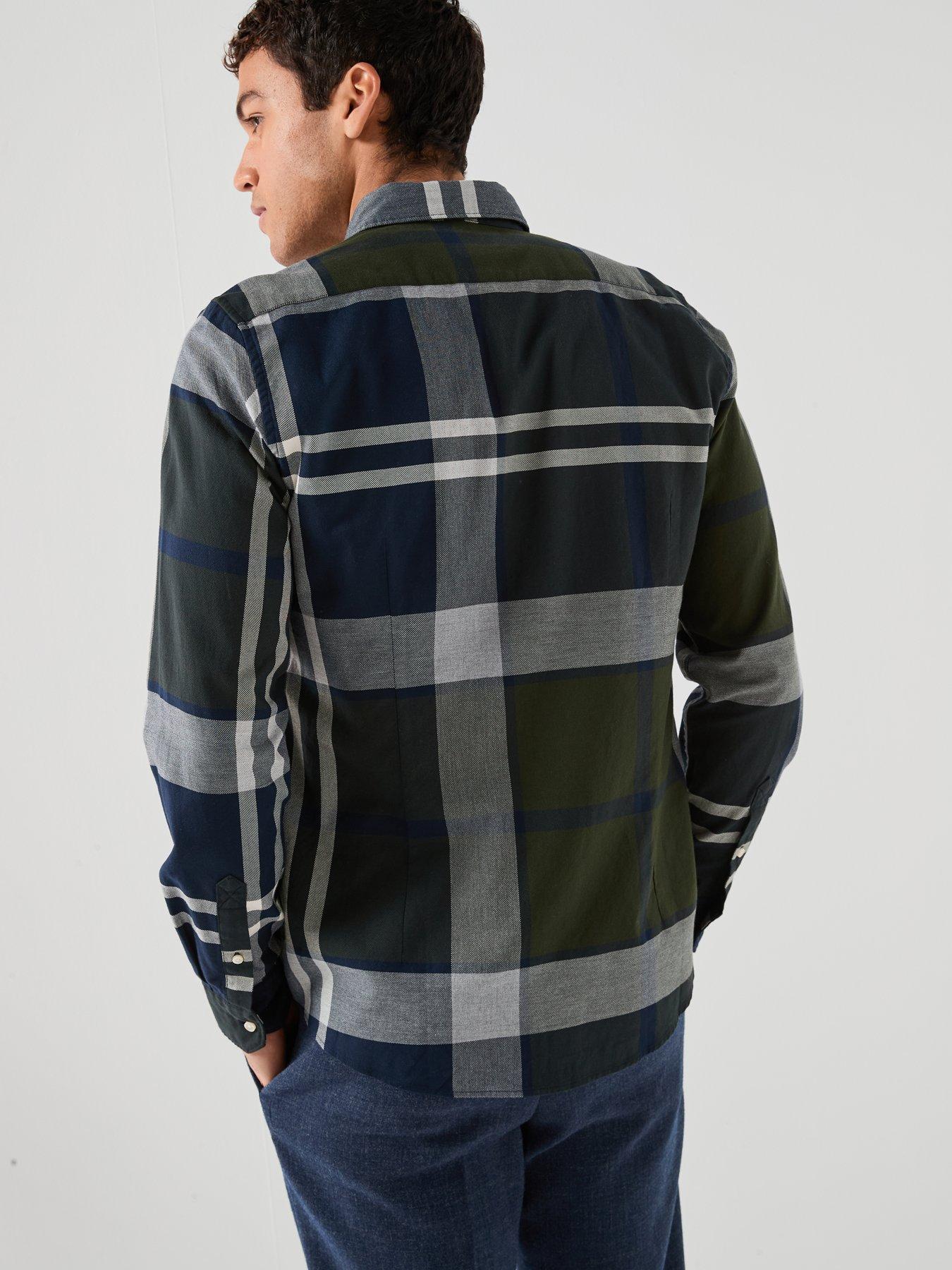 barbour-dunoon-tartan-tailored-long-sleeve-shirt-navystillFront