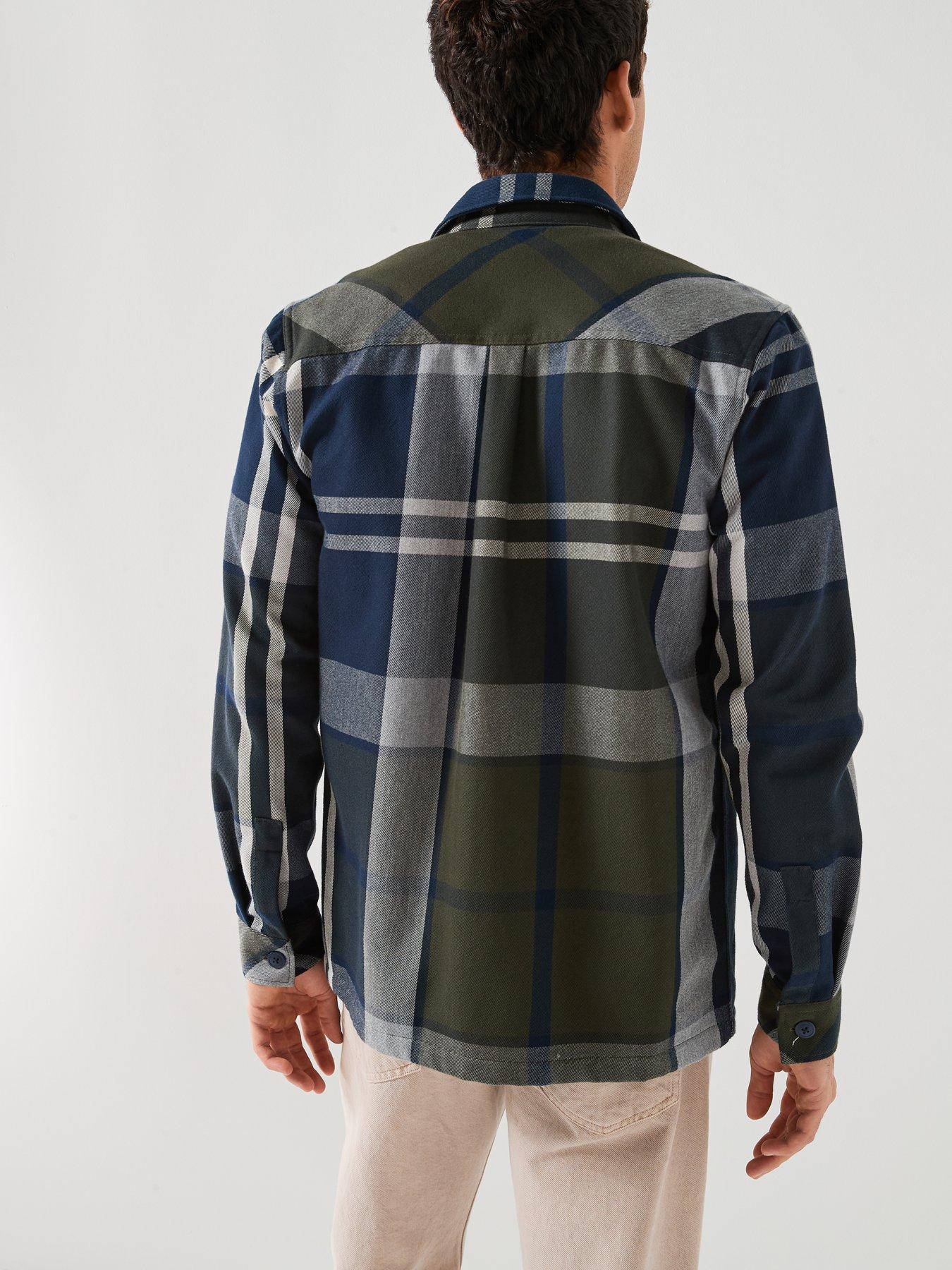 barbour-lannich-tartan-twill-overshirt-navystillFront