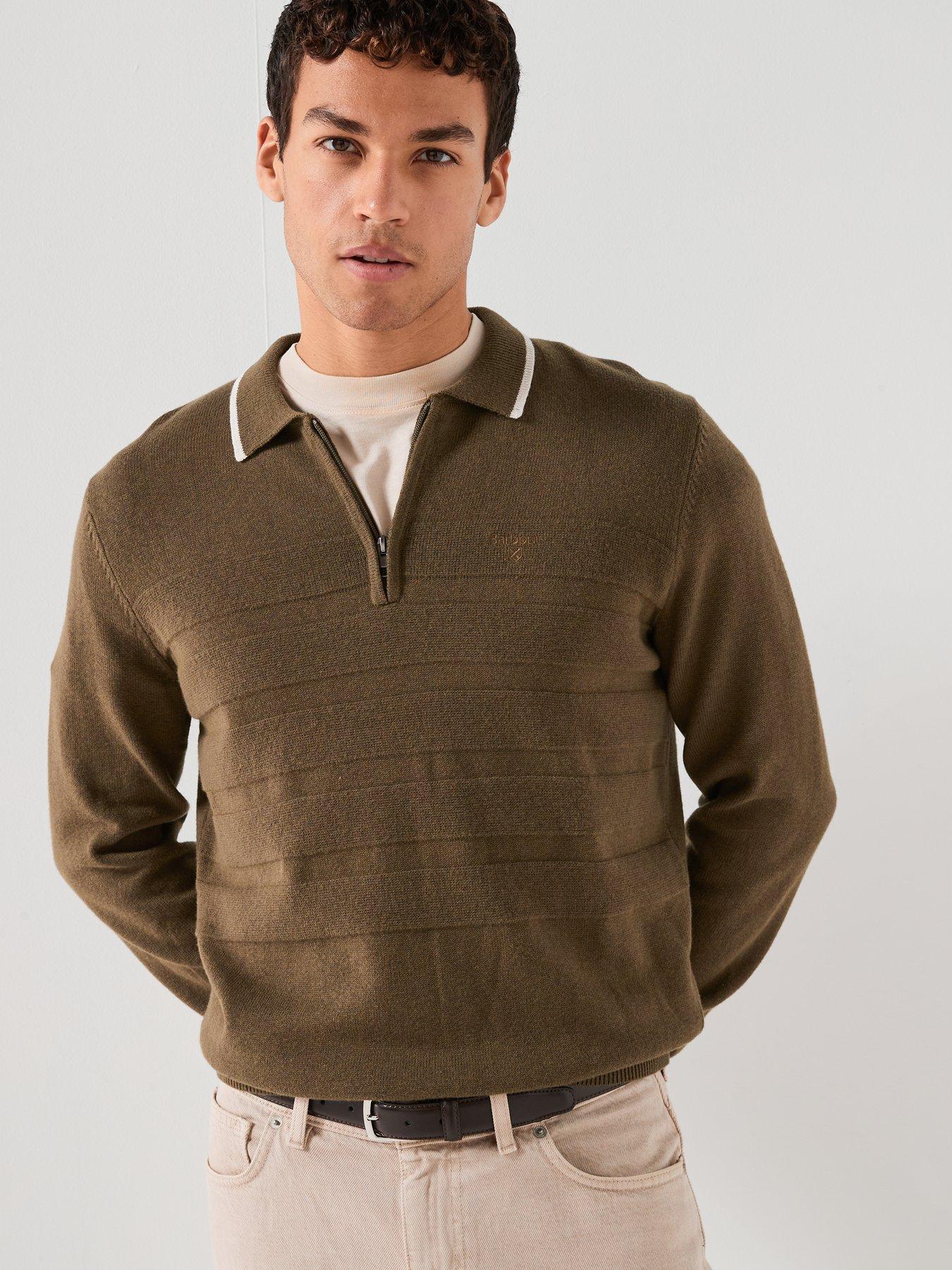 barbour-fenhill-long-sleeve-knitted-polo-top-green