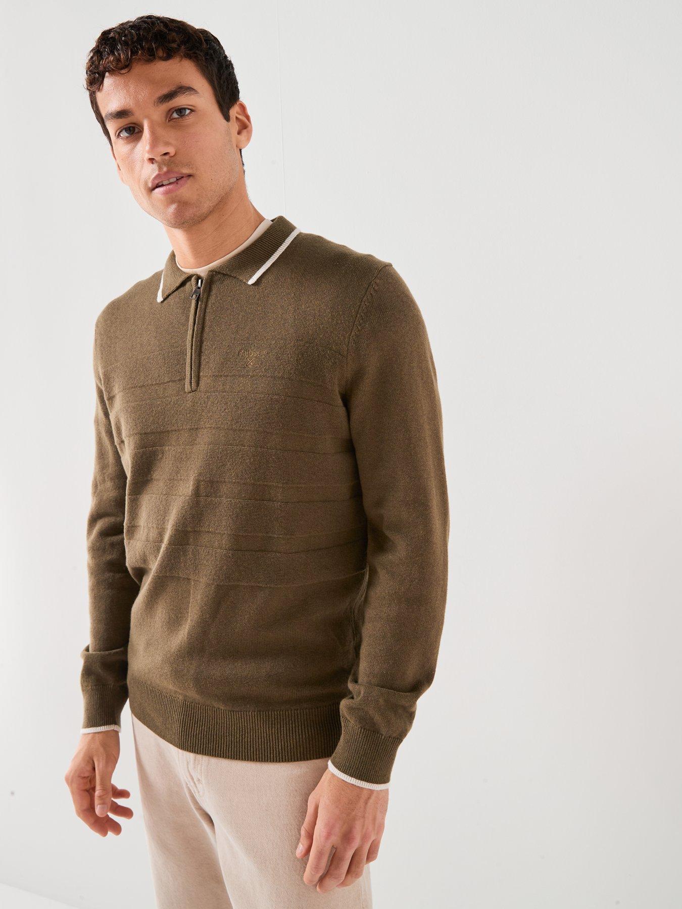 barbour-fenhill-long-sleeve-knitted-polo-top-greendetail