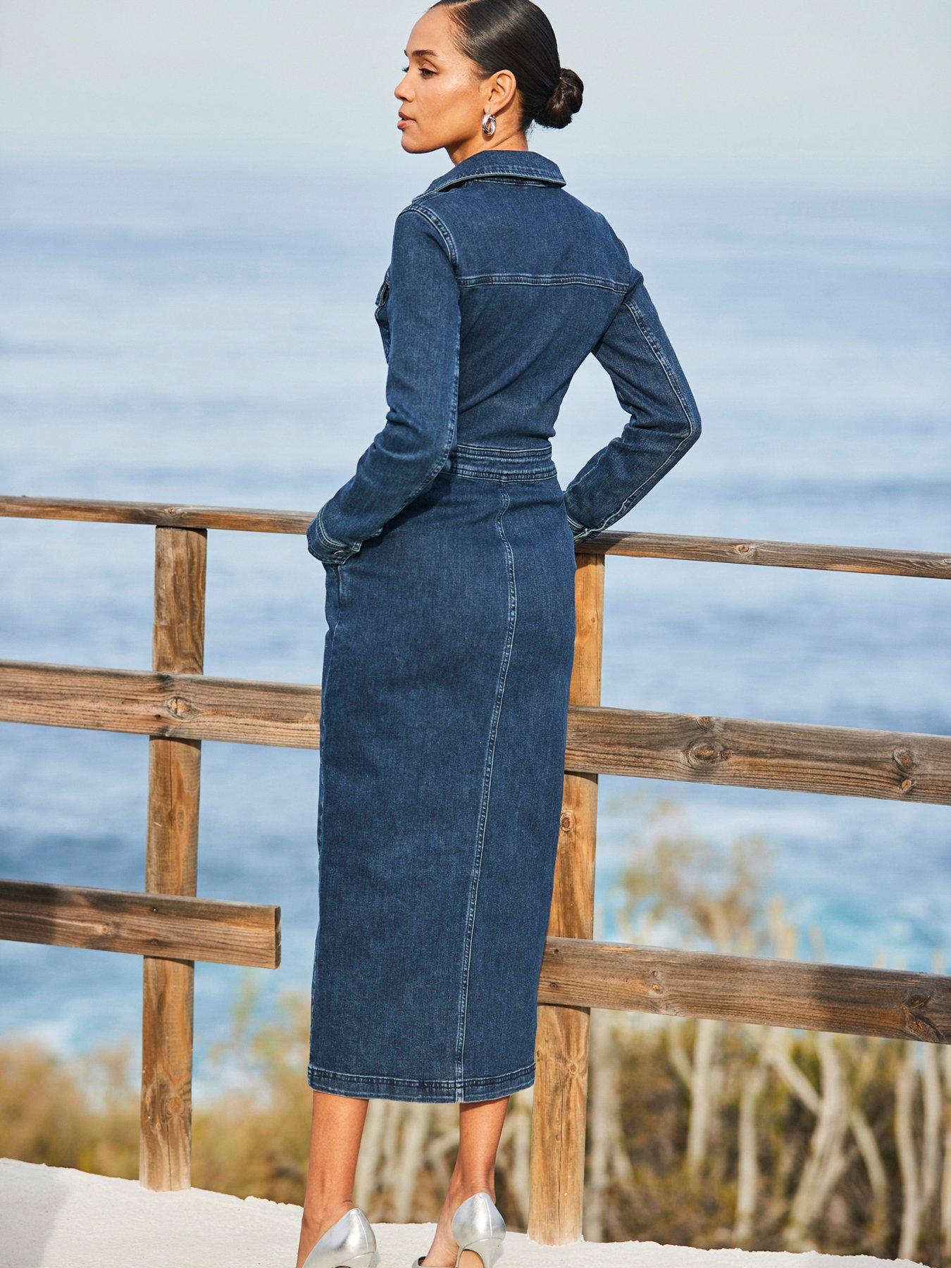 sosandar-dark-indigo-denim-long-sleeve-button-front-midi-dress-navystillFront